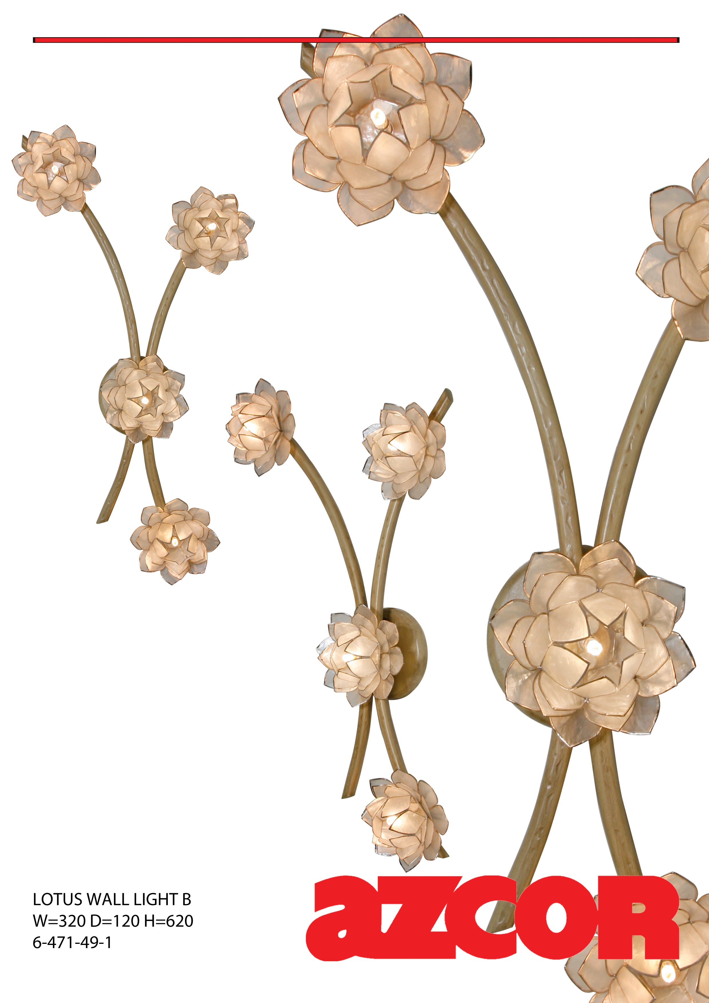 Lotus Capiz Wall Lights