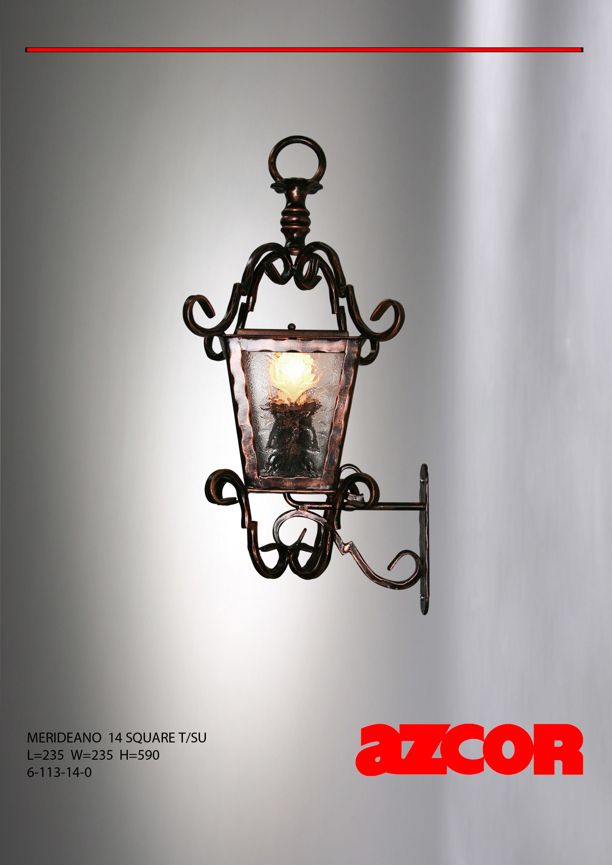 Merideano Wall Light Small (Ring Finial)