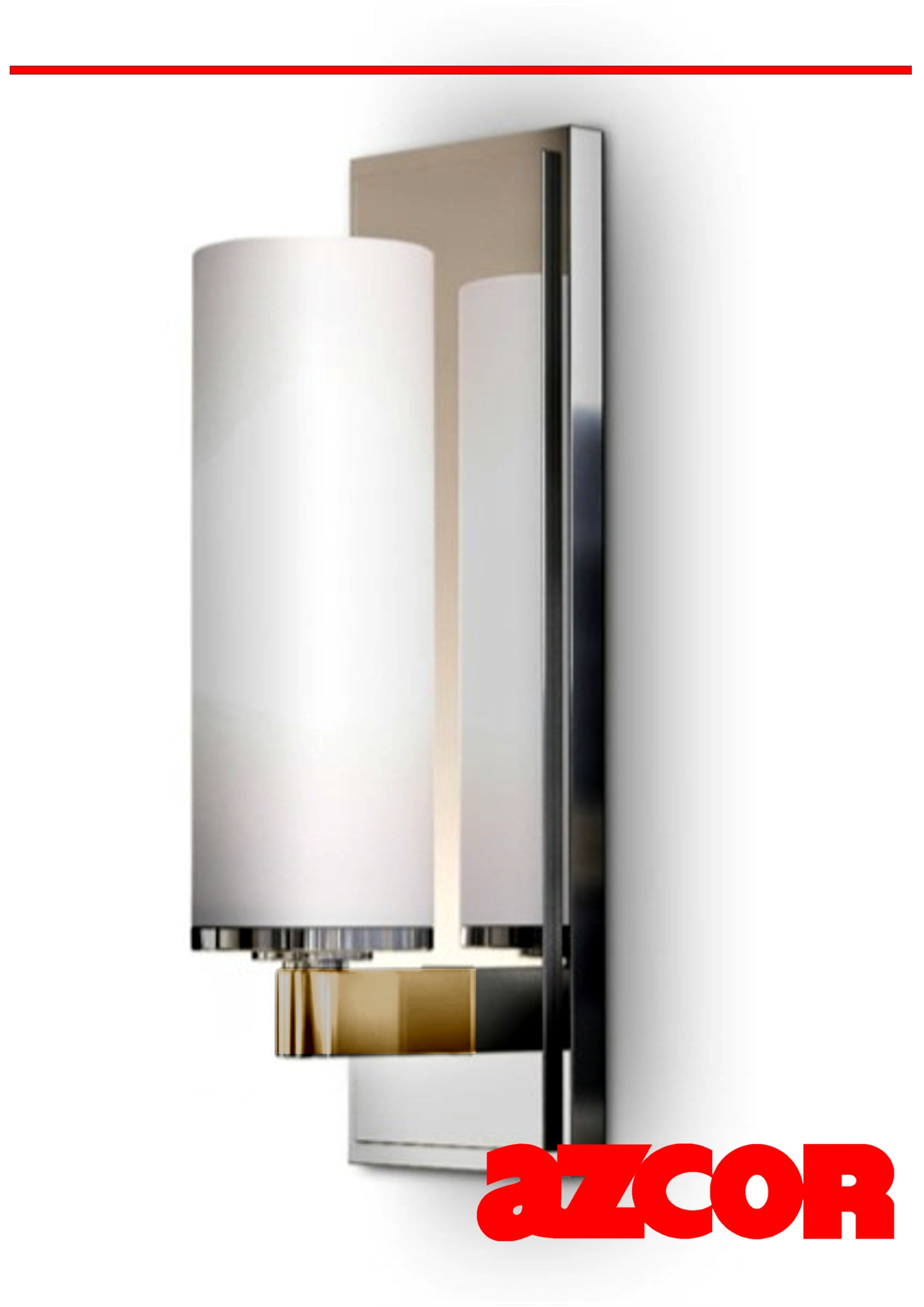 Opal Glass Wall Light w/ SS Reflector