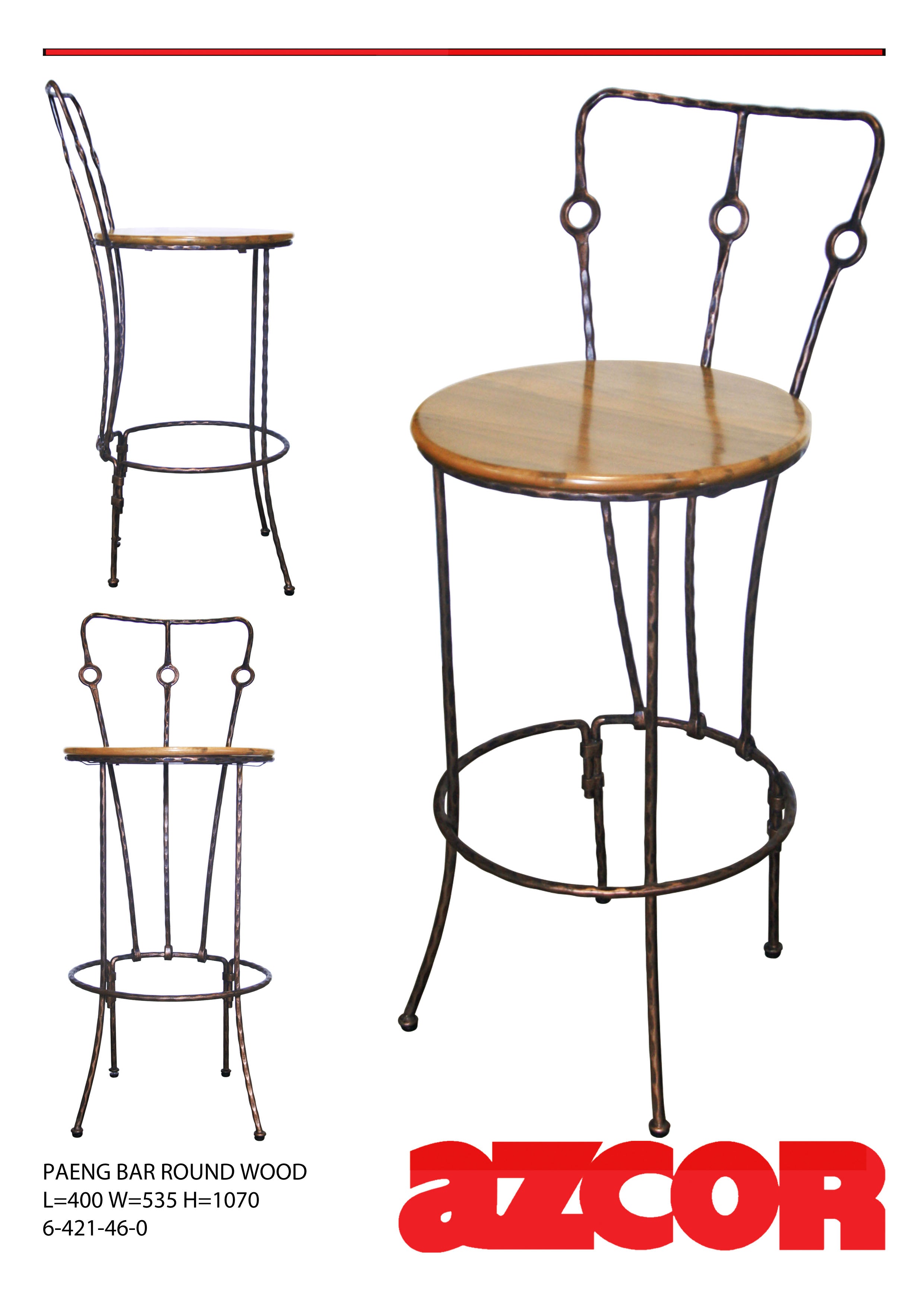 Paeng Bar Stool Round