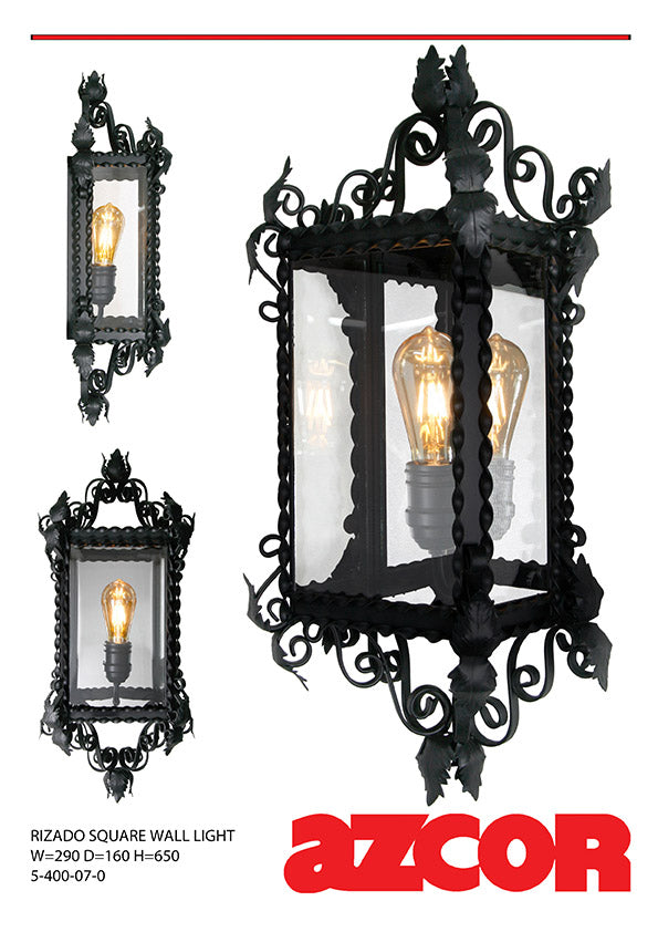 Rizado Square Wall Light