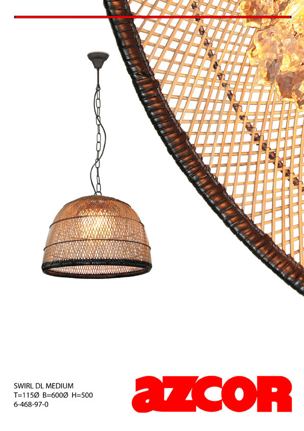 Buri Swirl Drop Light (Wide)