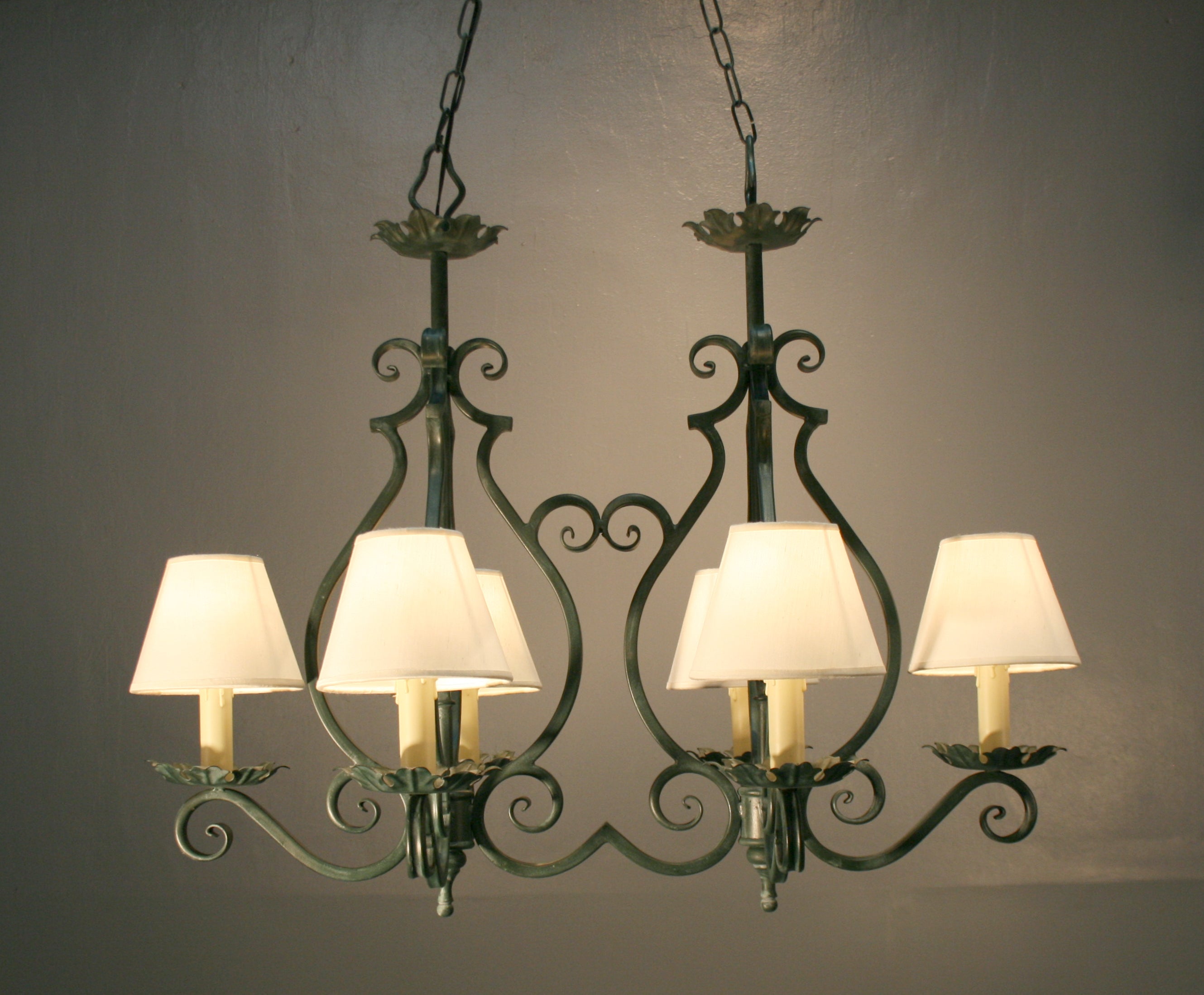 Arte De España Dining Chandelier 6 (Candle Shade)