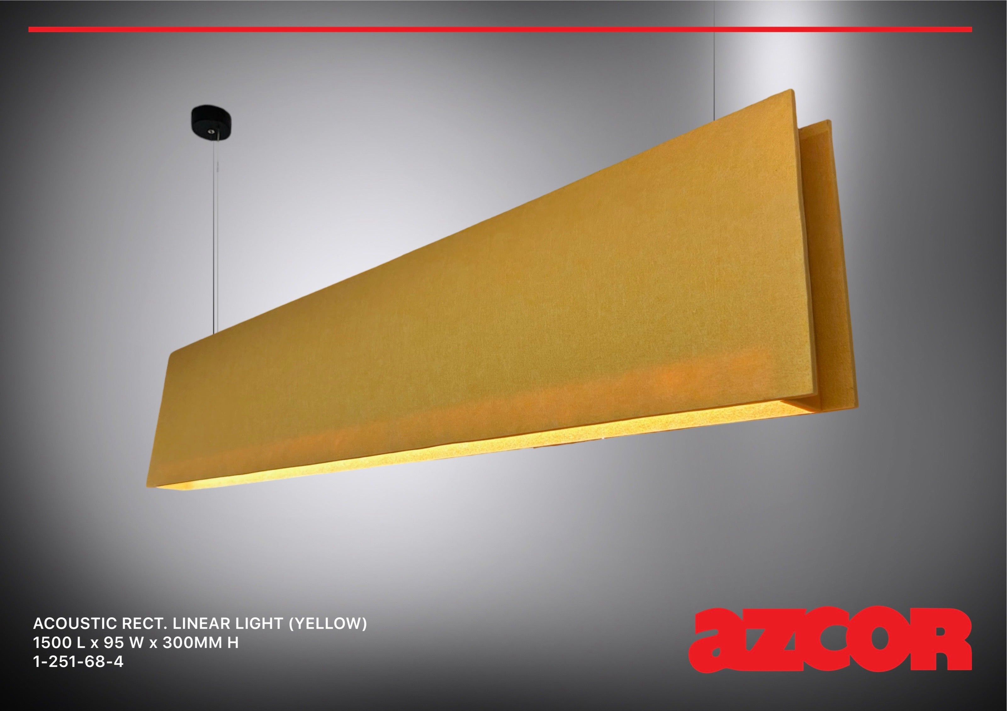 Sound Absorbing Acoustic Linear Light