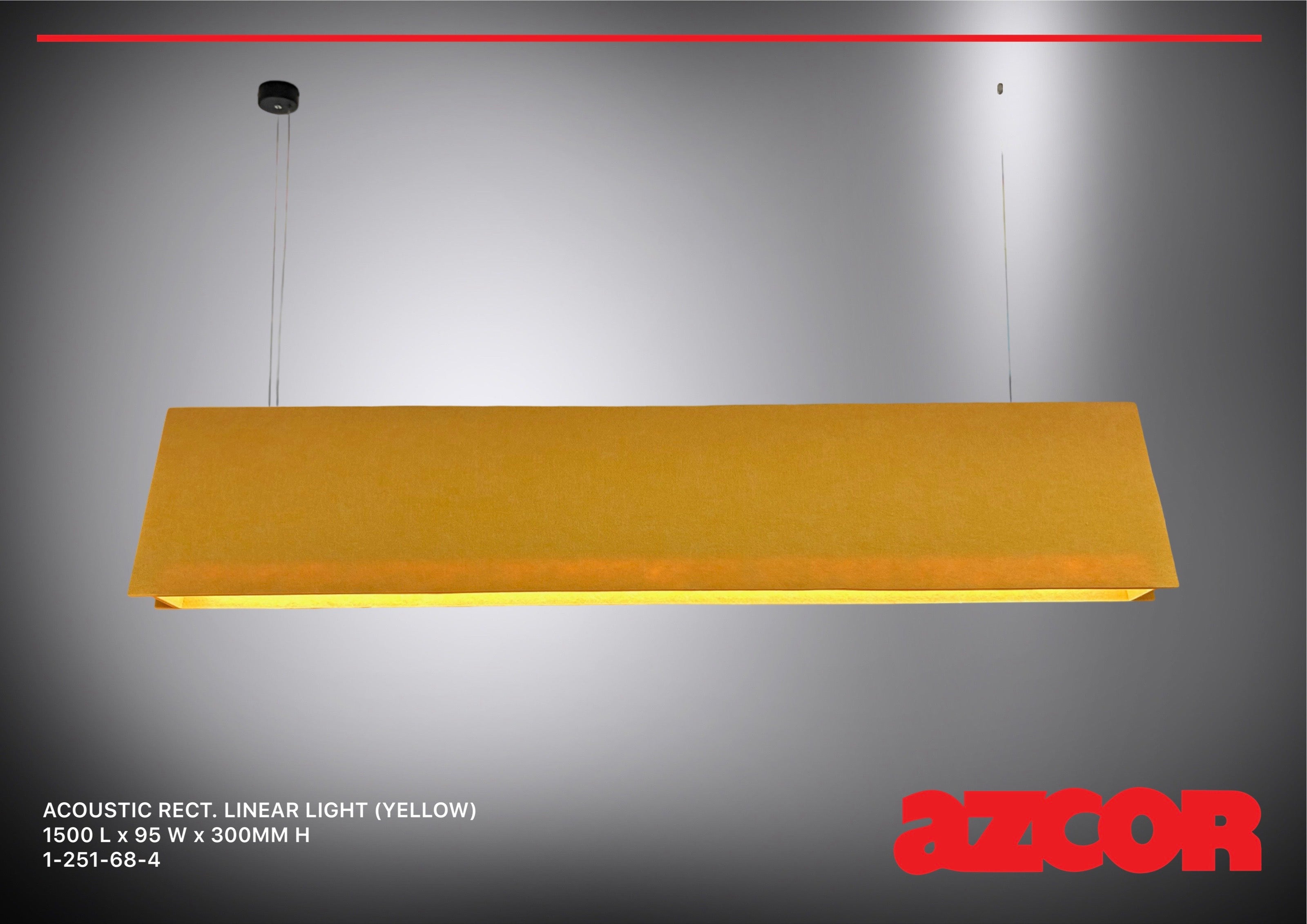 Sound Absorbing Acoustic Linear Light