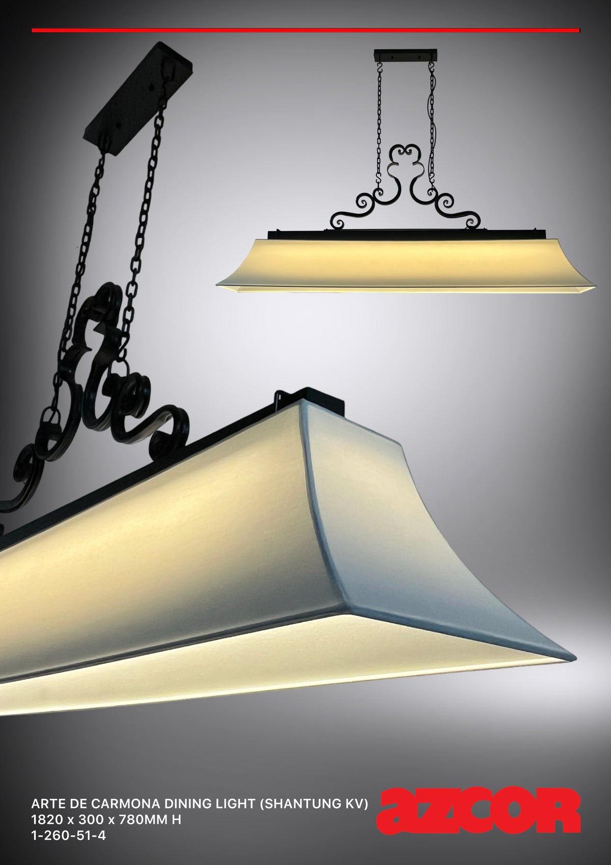 Arte De Carmona Linear Dining Light