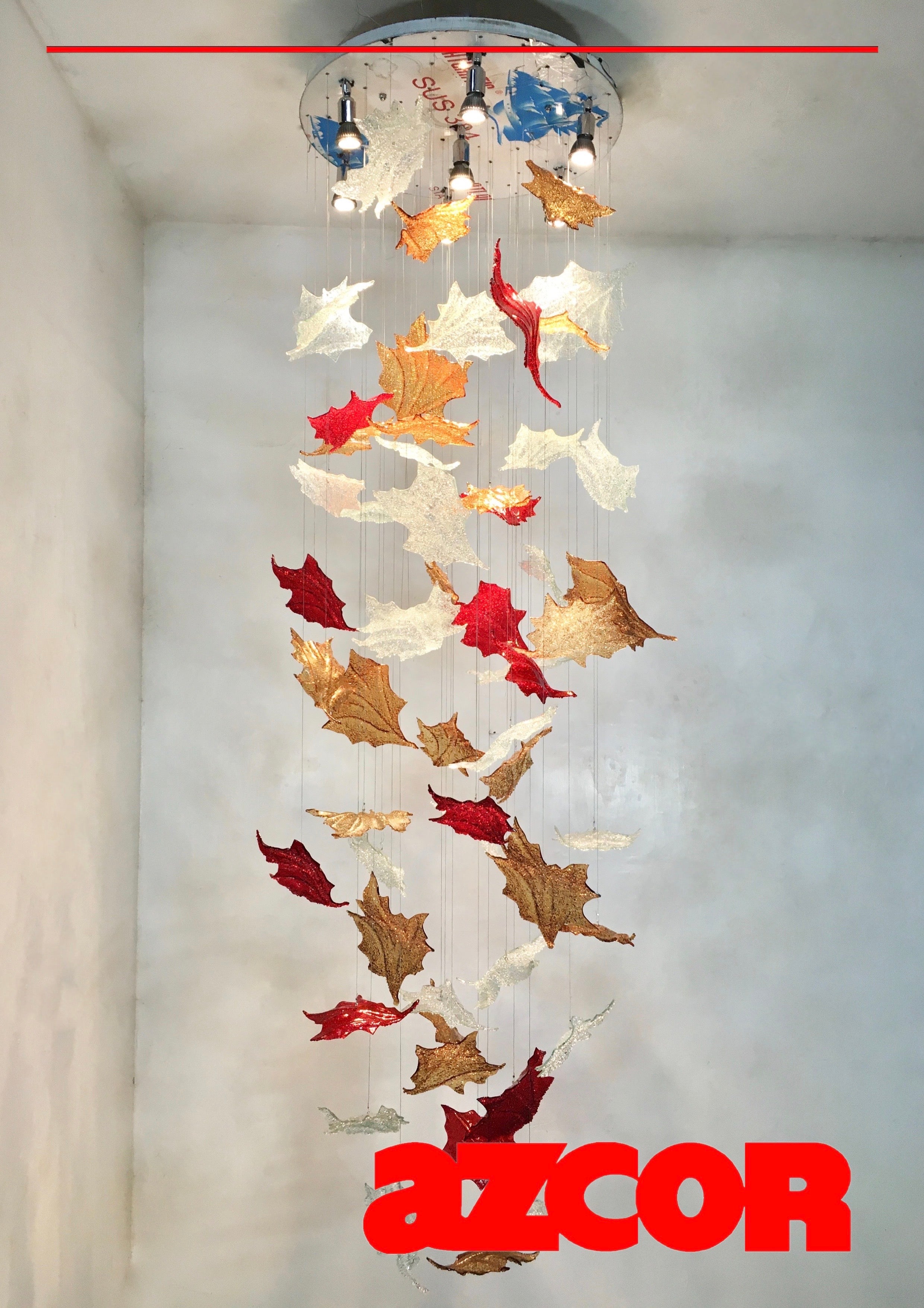 Bohemian Glass | Oak Leaves Chandelier 600Ø