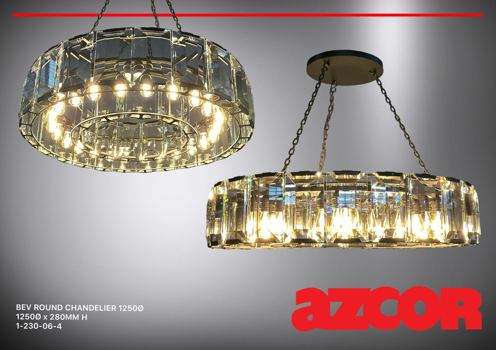 Bev Round Chandelier 1250Ø