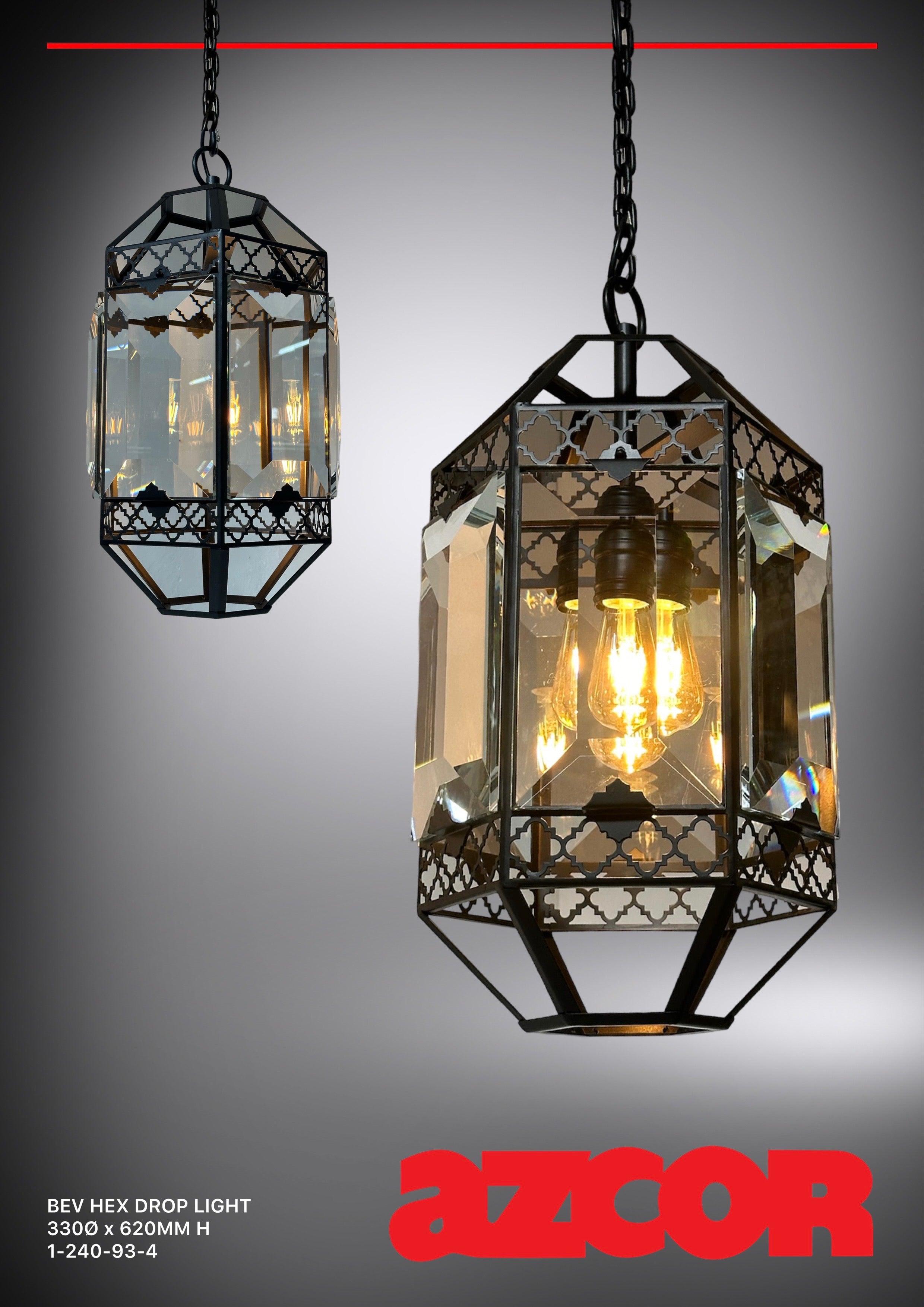 Bev Hexagonal Drop Light