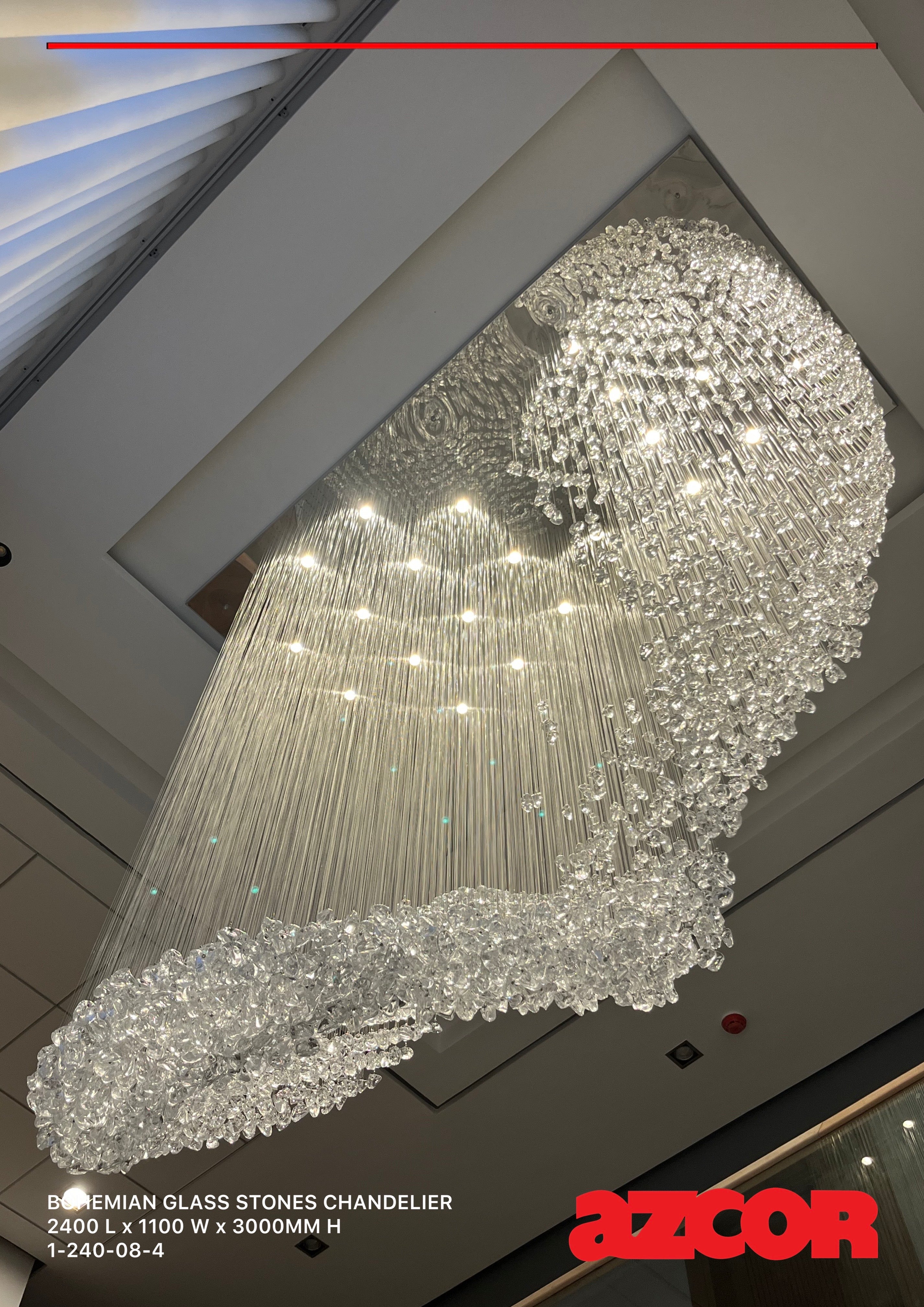 Bohemian Glass | Stones Chandelier 2400 L