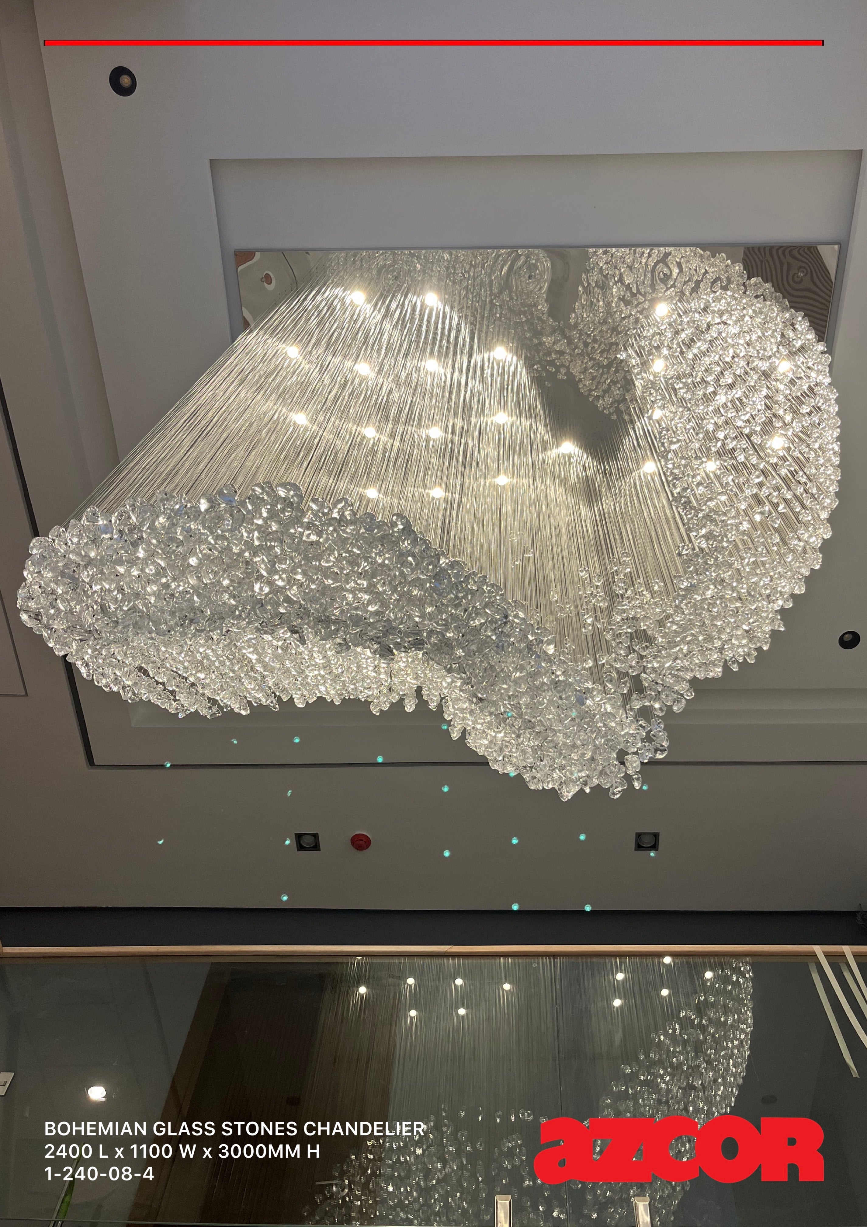 Bohemian Glass | Stones Chandelier 2400 L