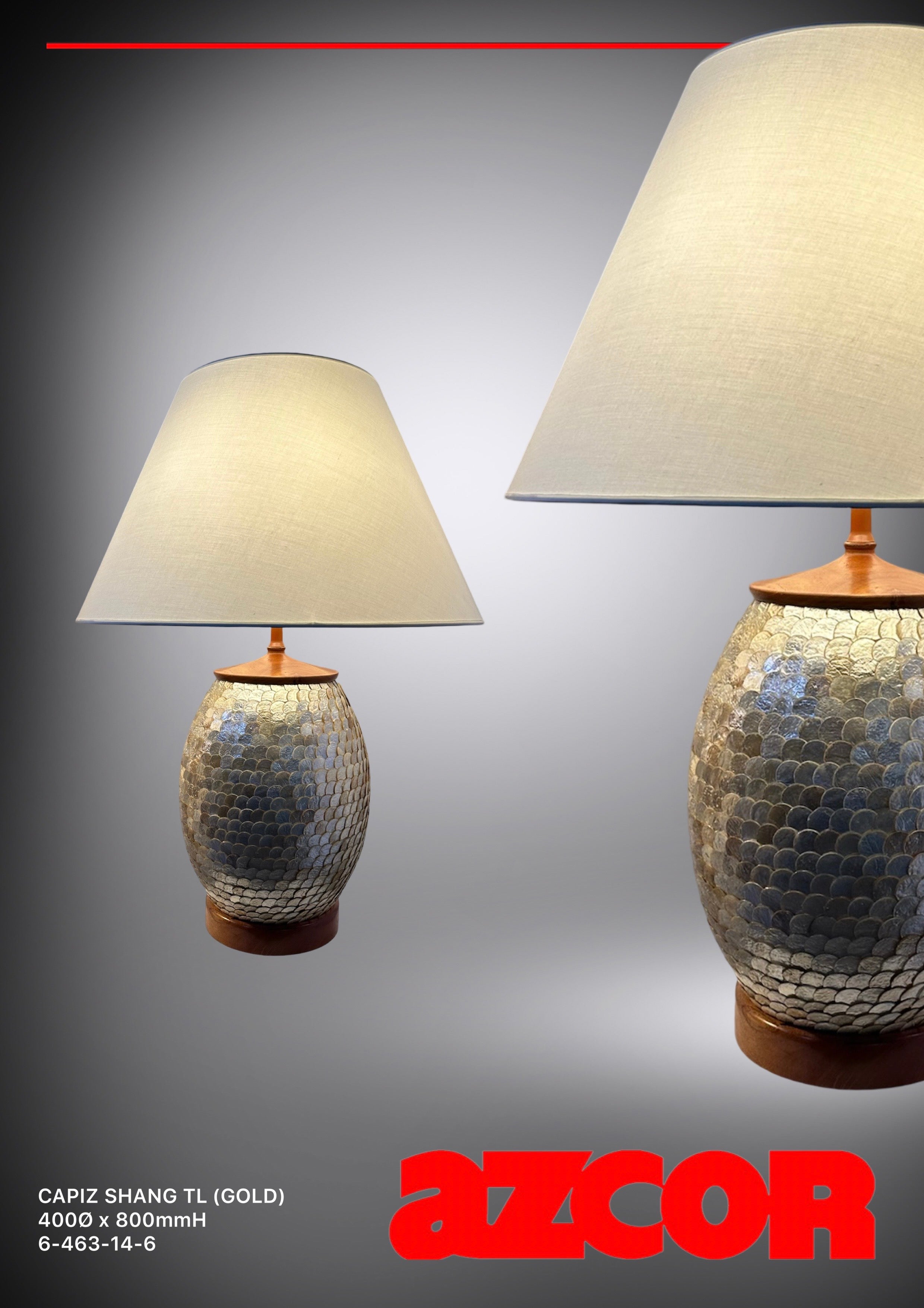 Capiz Shang Table Lamp