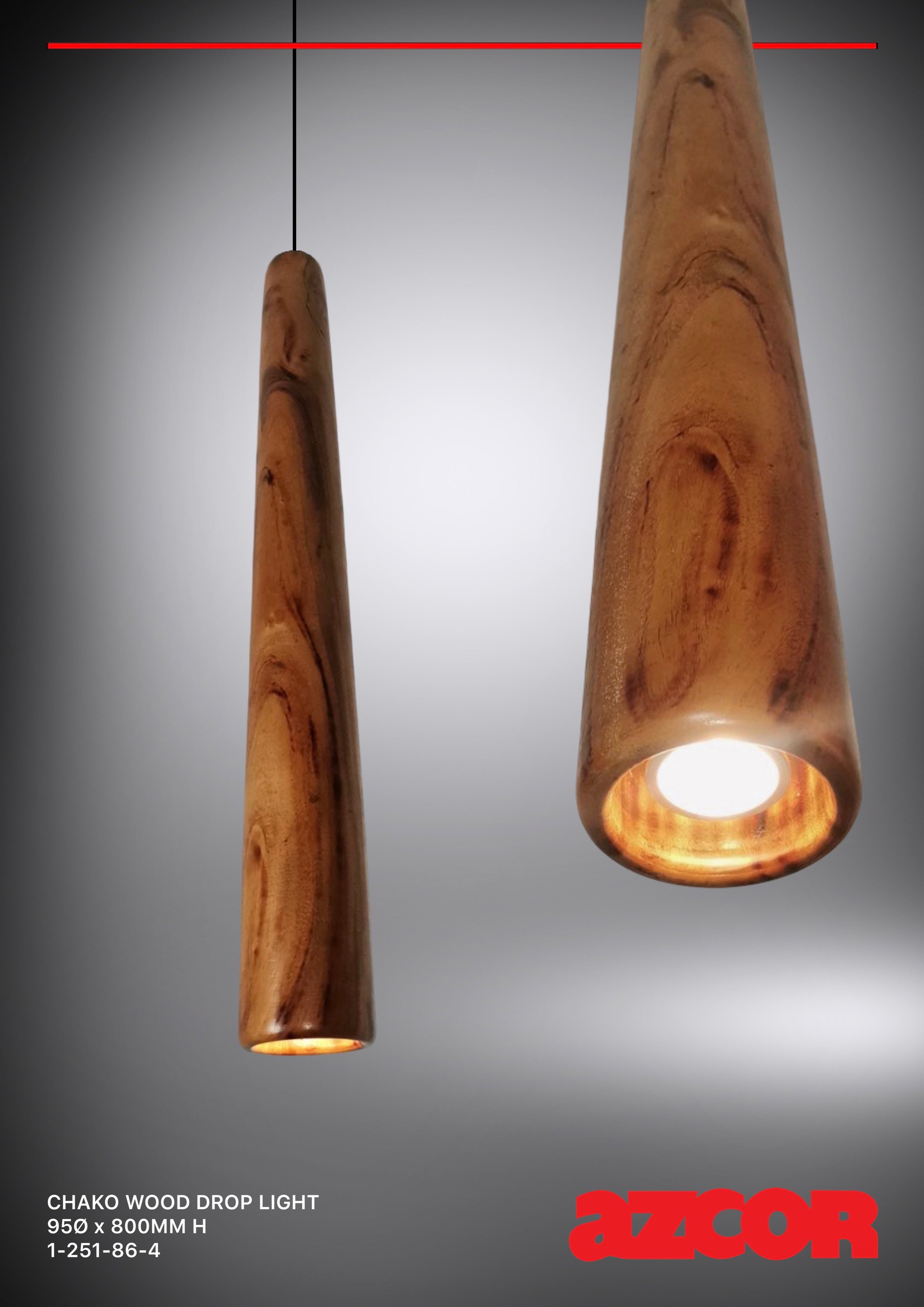 Chako Wood Drop Light