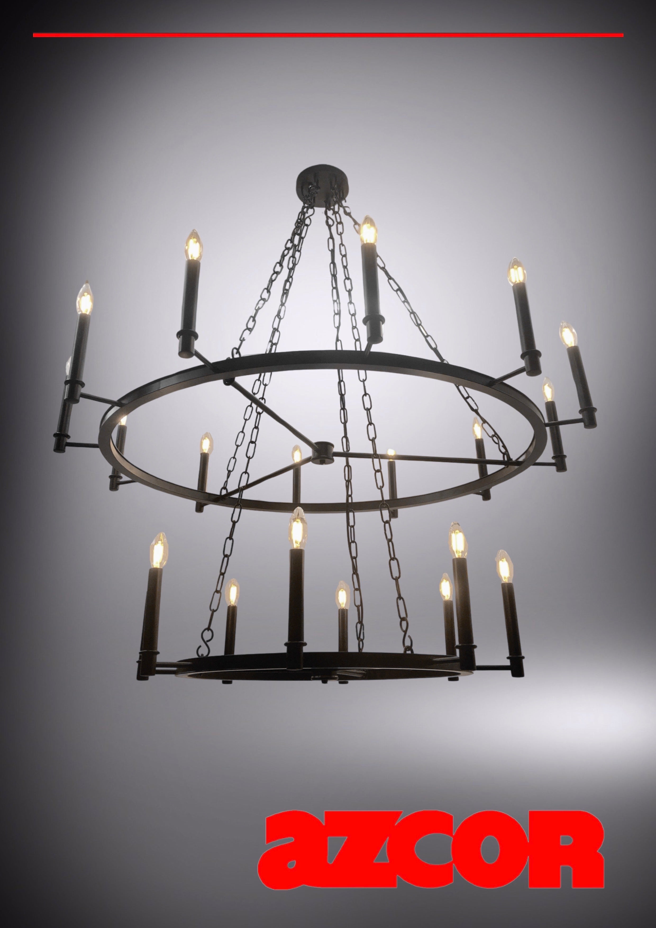 Crown Chandelier 20 (2-Tier)