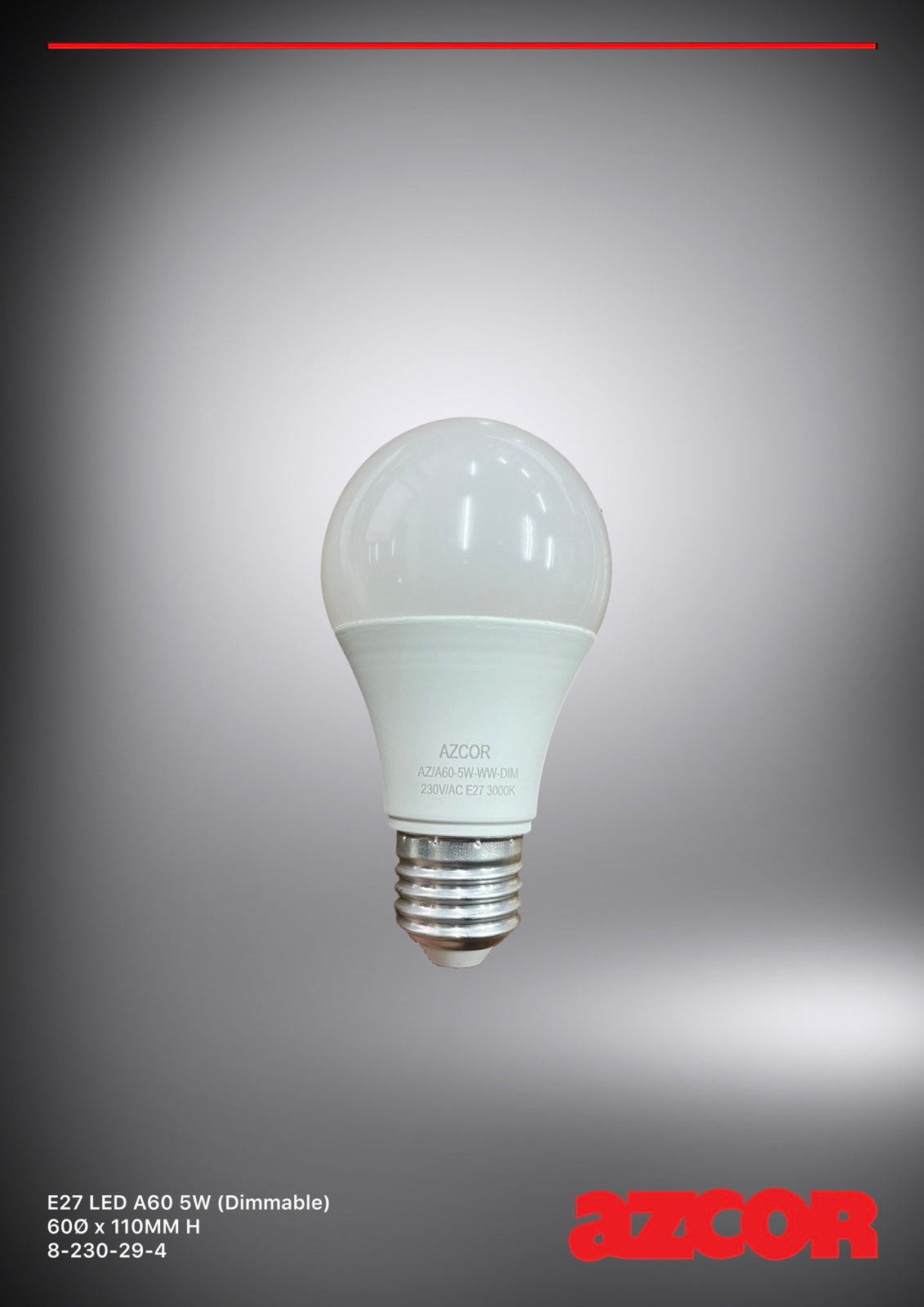 E27 A60 LED Bulb Dimmable