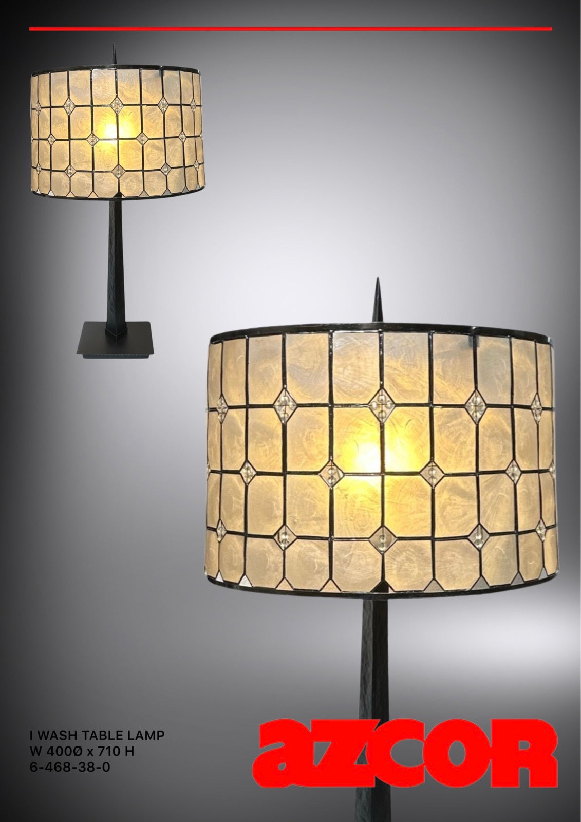 Iwash Capiz Table Lamp