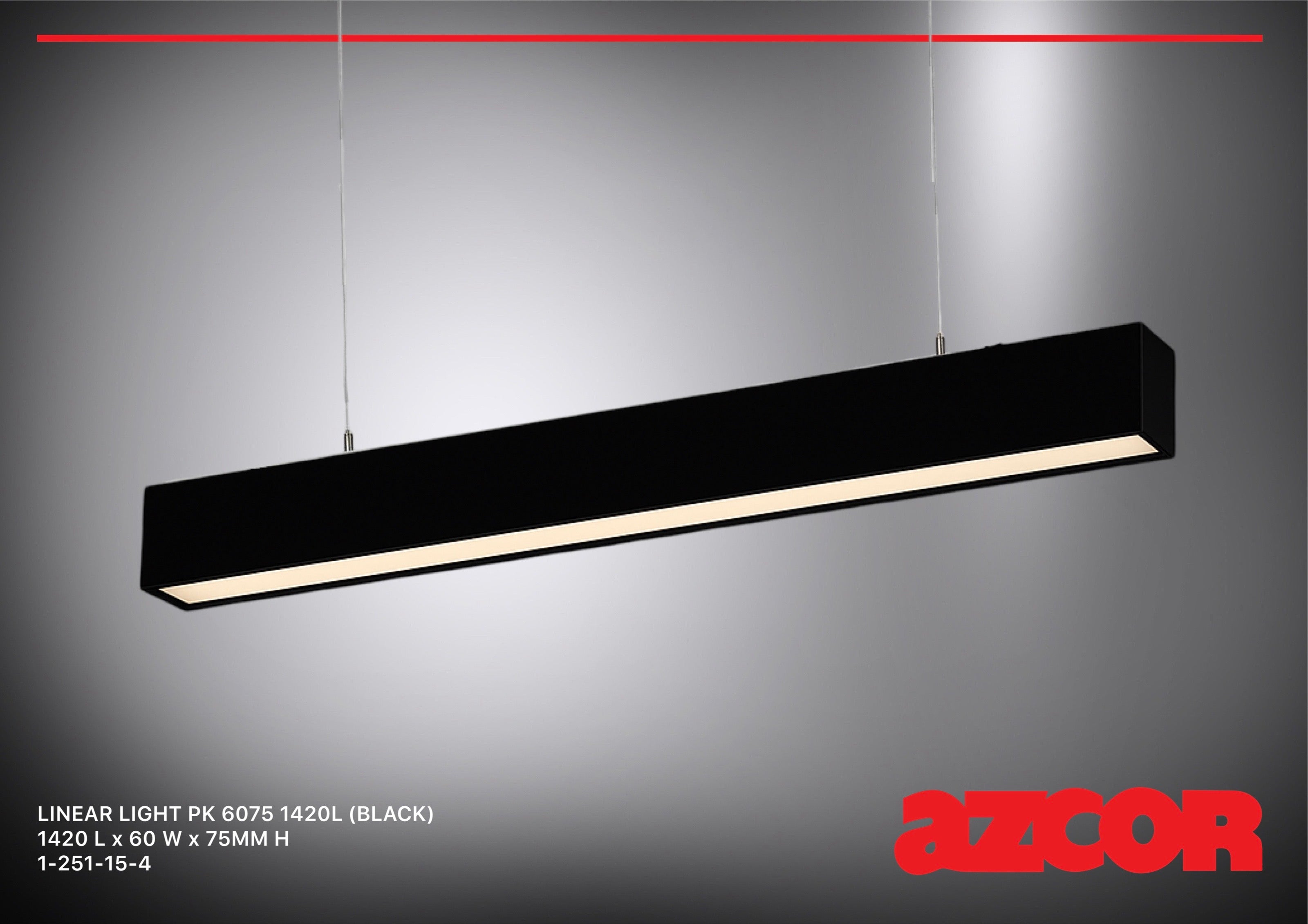 Linear Light PK 6075 1420L (Micro-prismatic Diffuser)