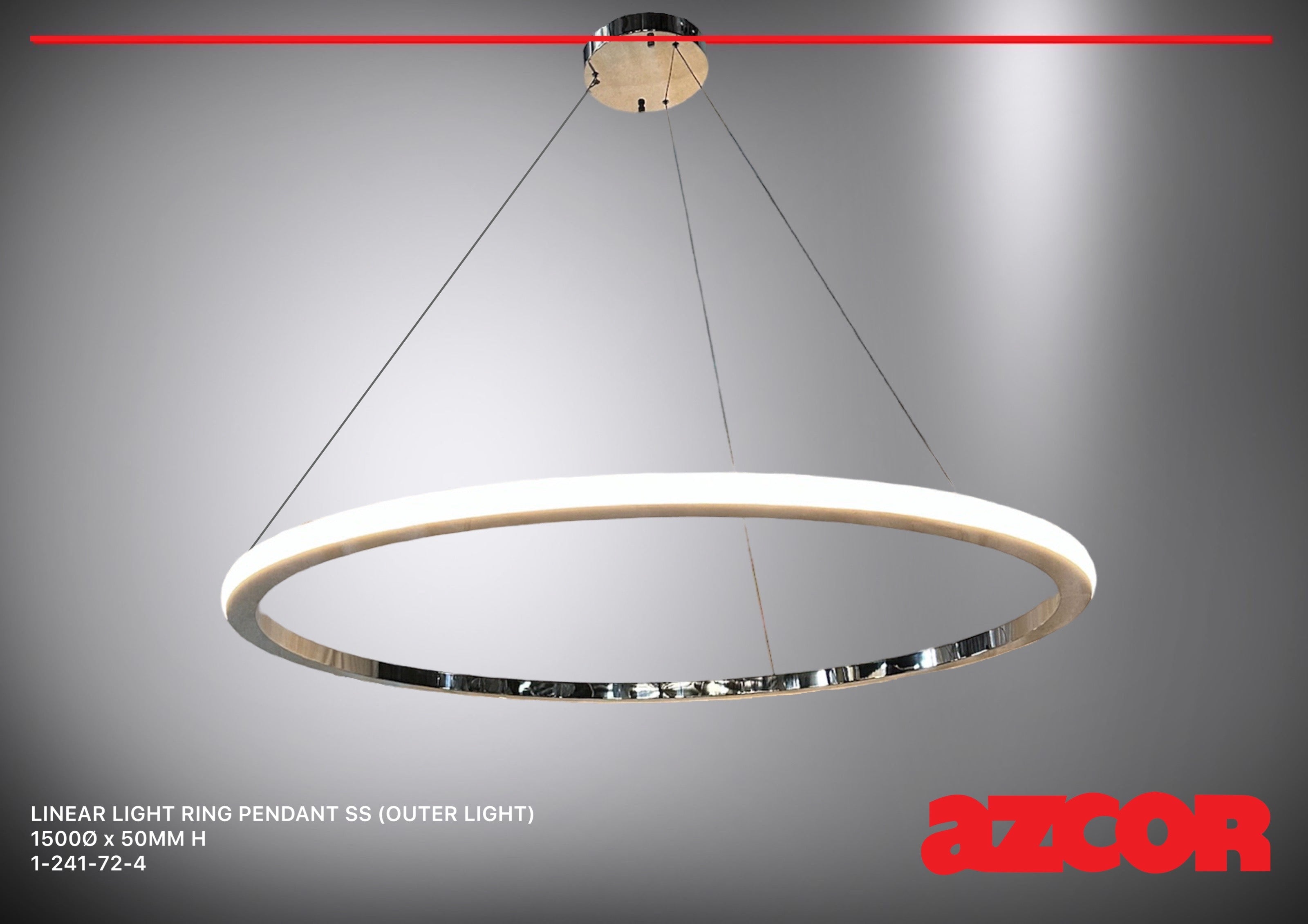 Linear Light Ring Pendant SS (Outer Light)