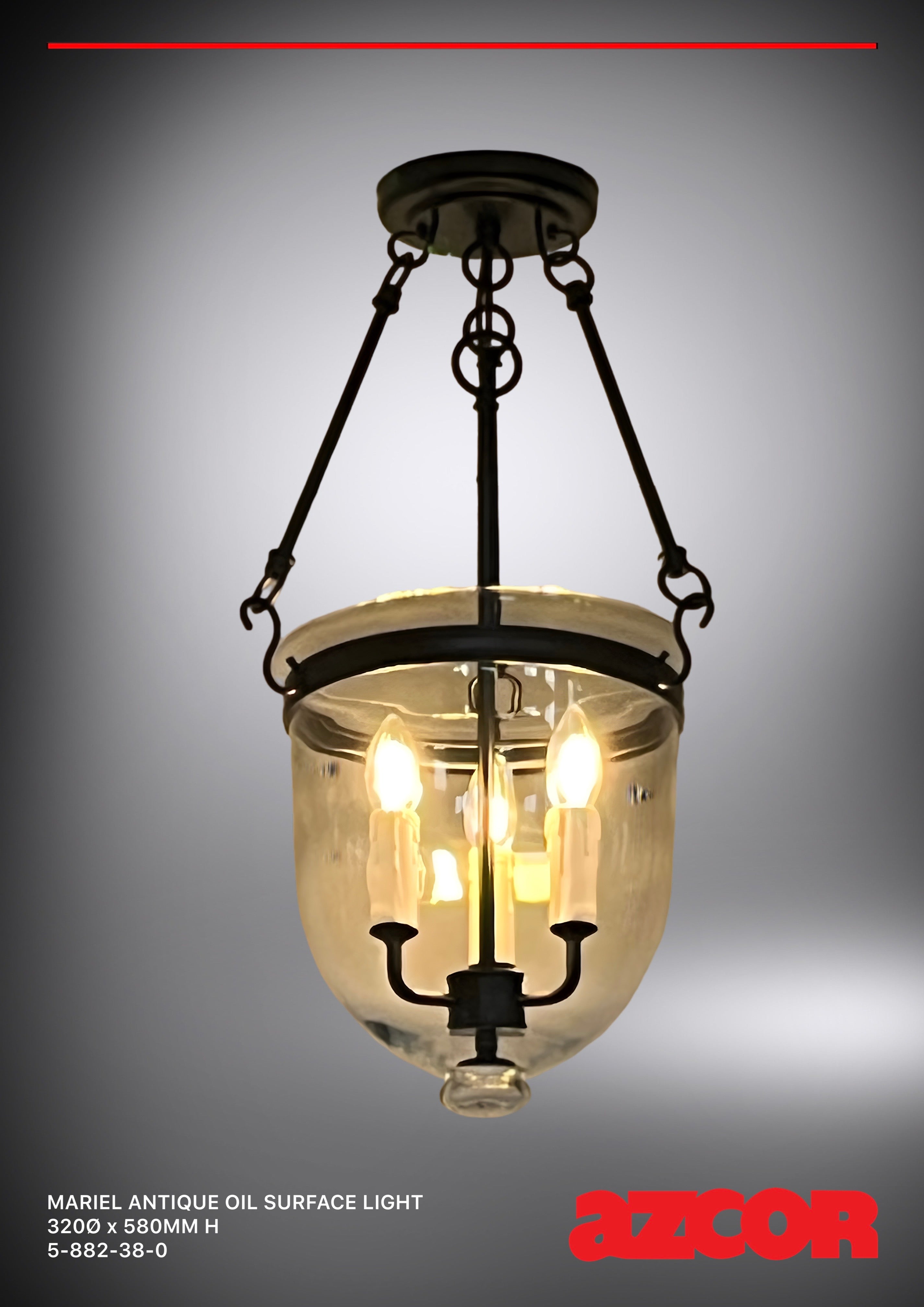 Antique Oil Mariel Surface Light