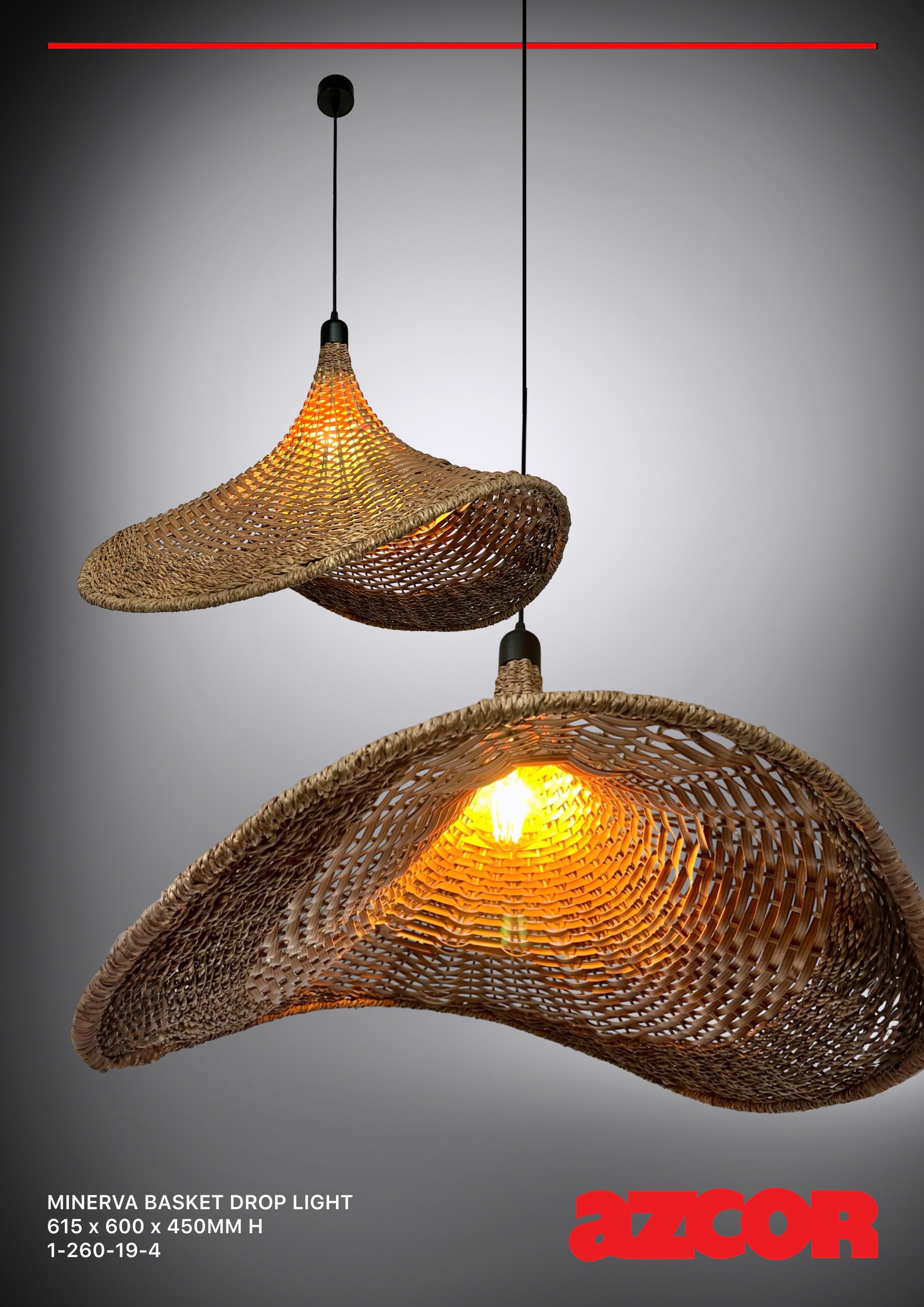 Minerva Woven Drop Light Single