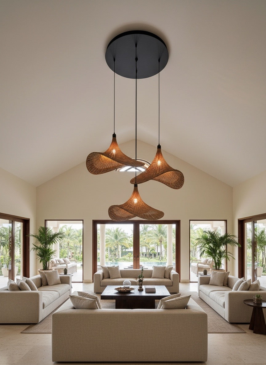 Minerva Woven Drop Light Single