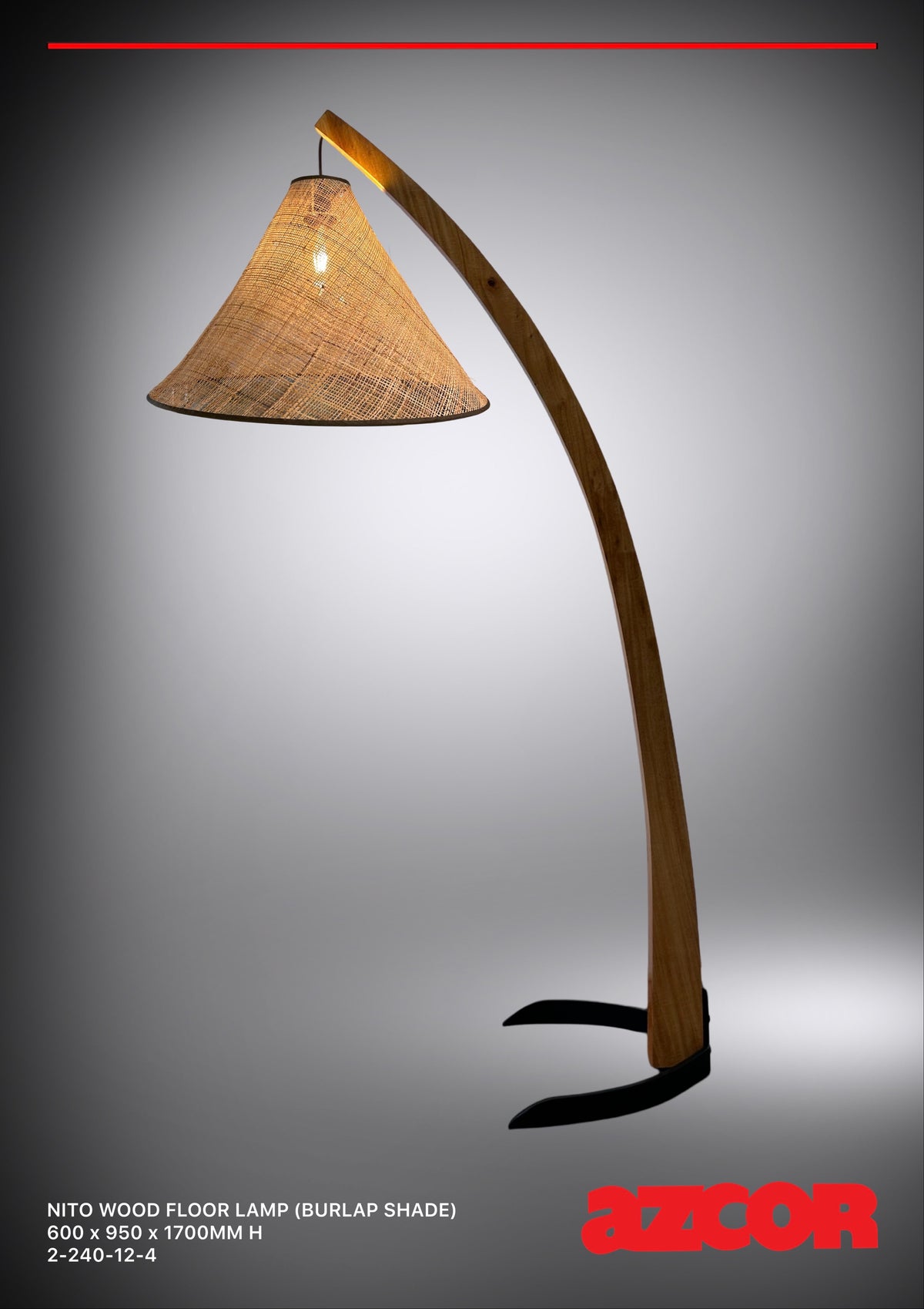 Ninroot Lamp Nito Wood Floor Lamp