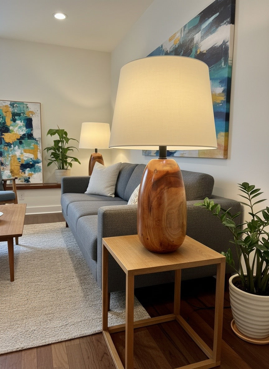 Ovalado Wood Table Lamp