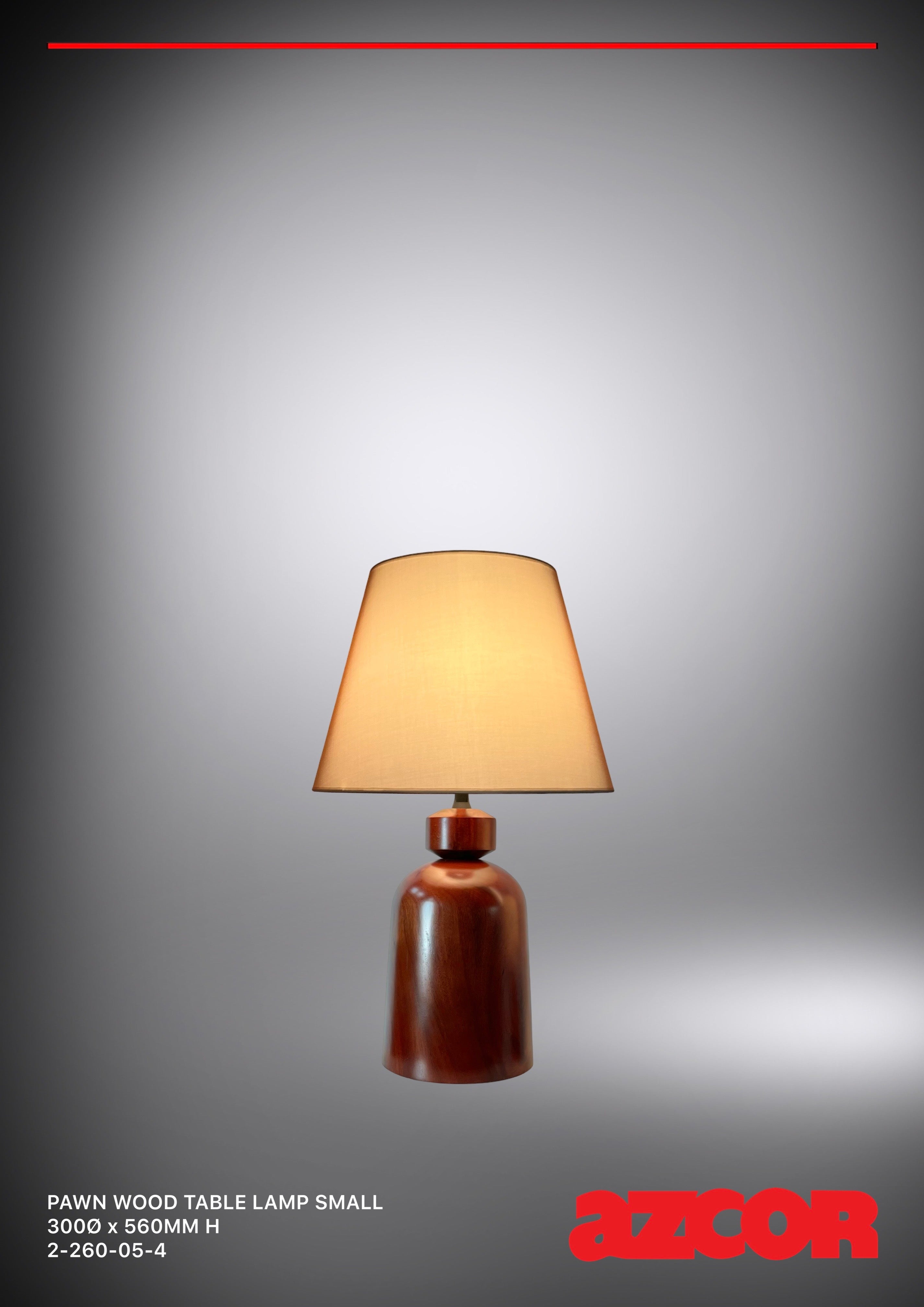 Pawn Wood Table Lamp