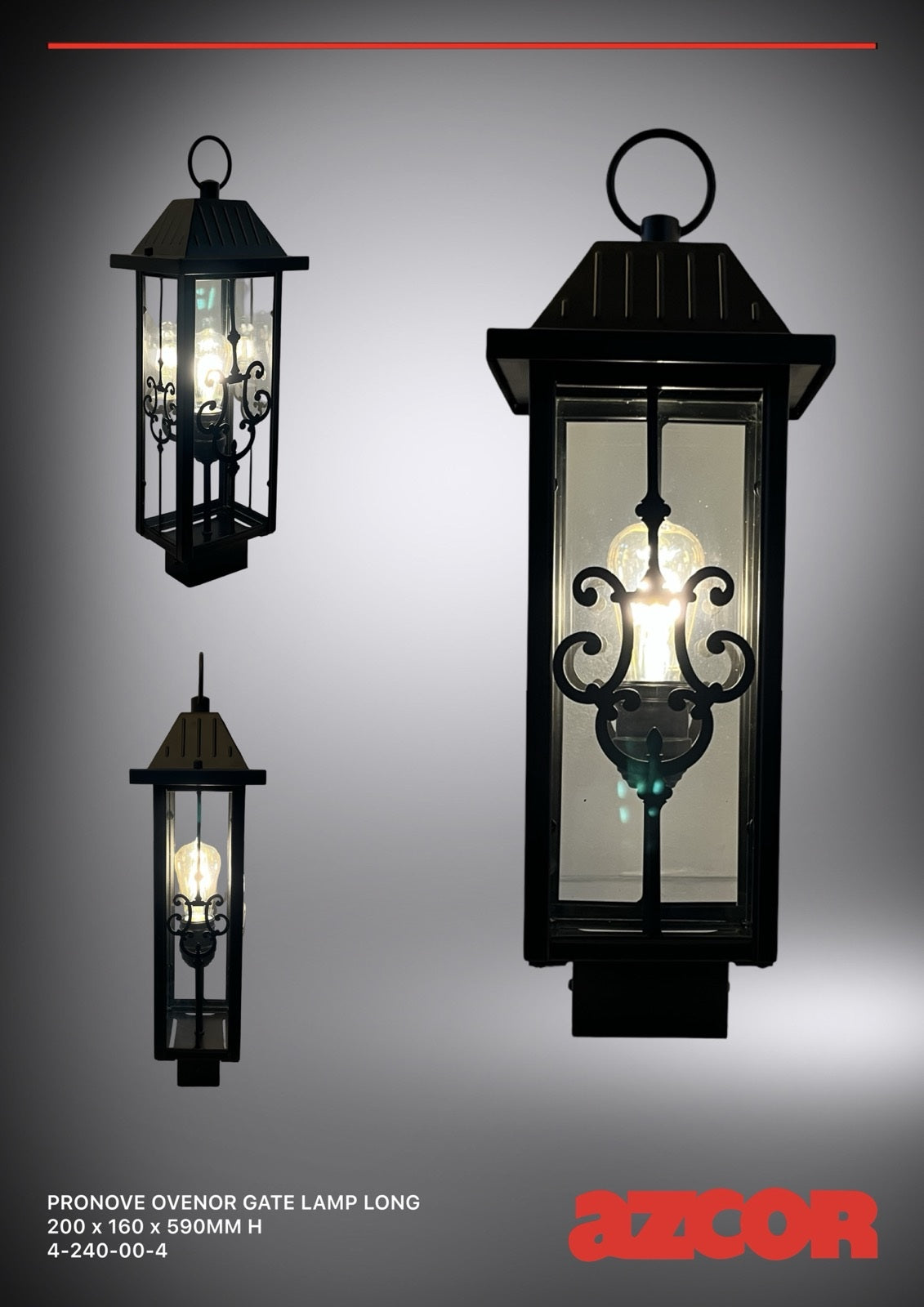 Pronove Ovenor Long Gate Lamp