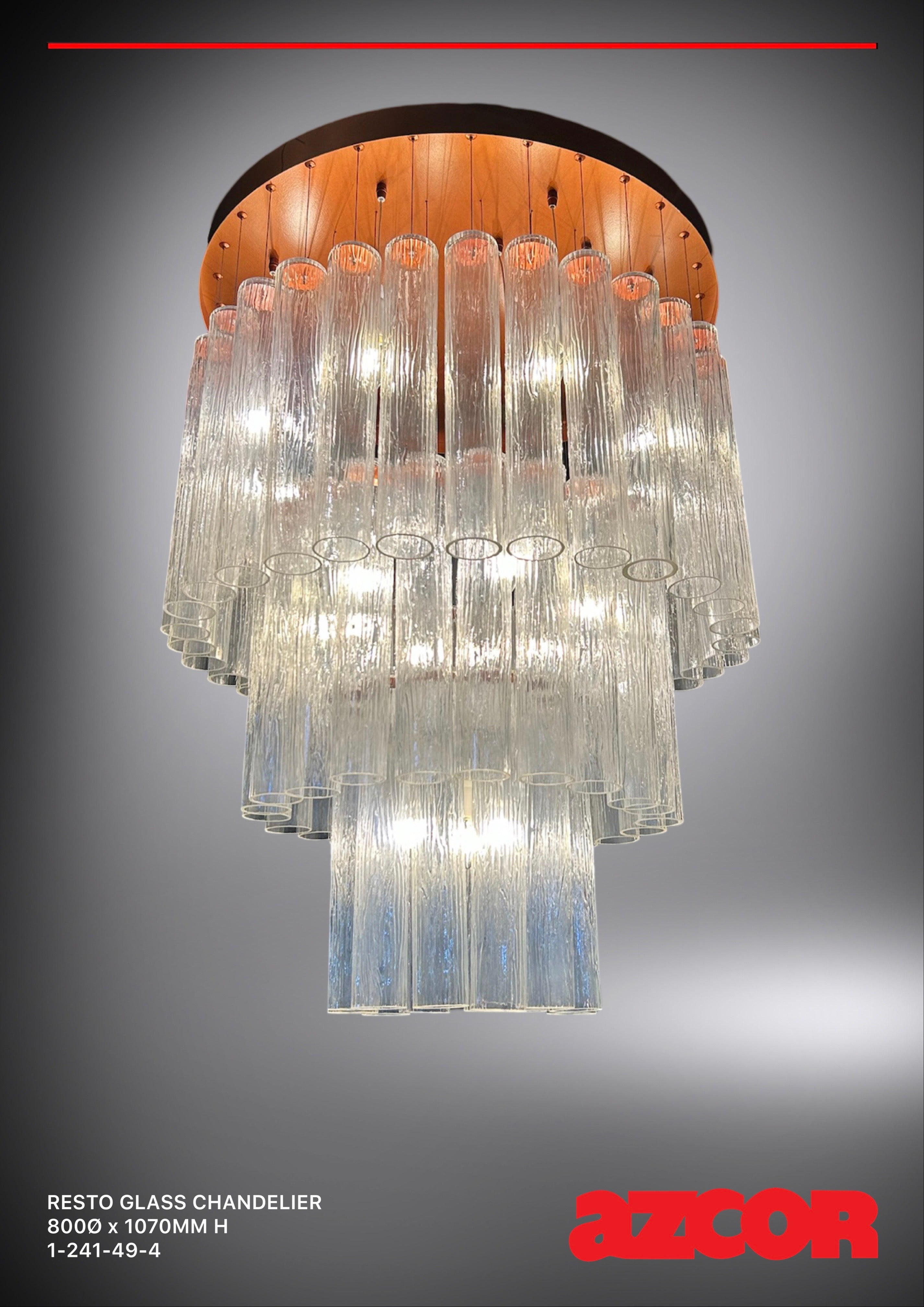 Resto Glass Chandelier