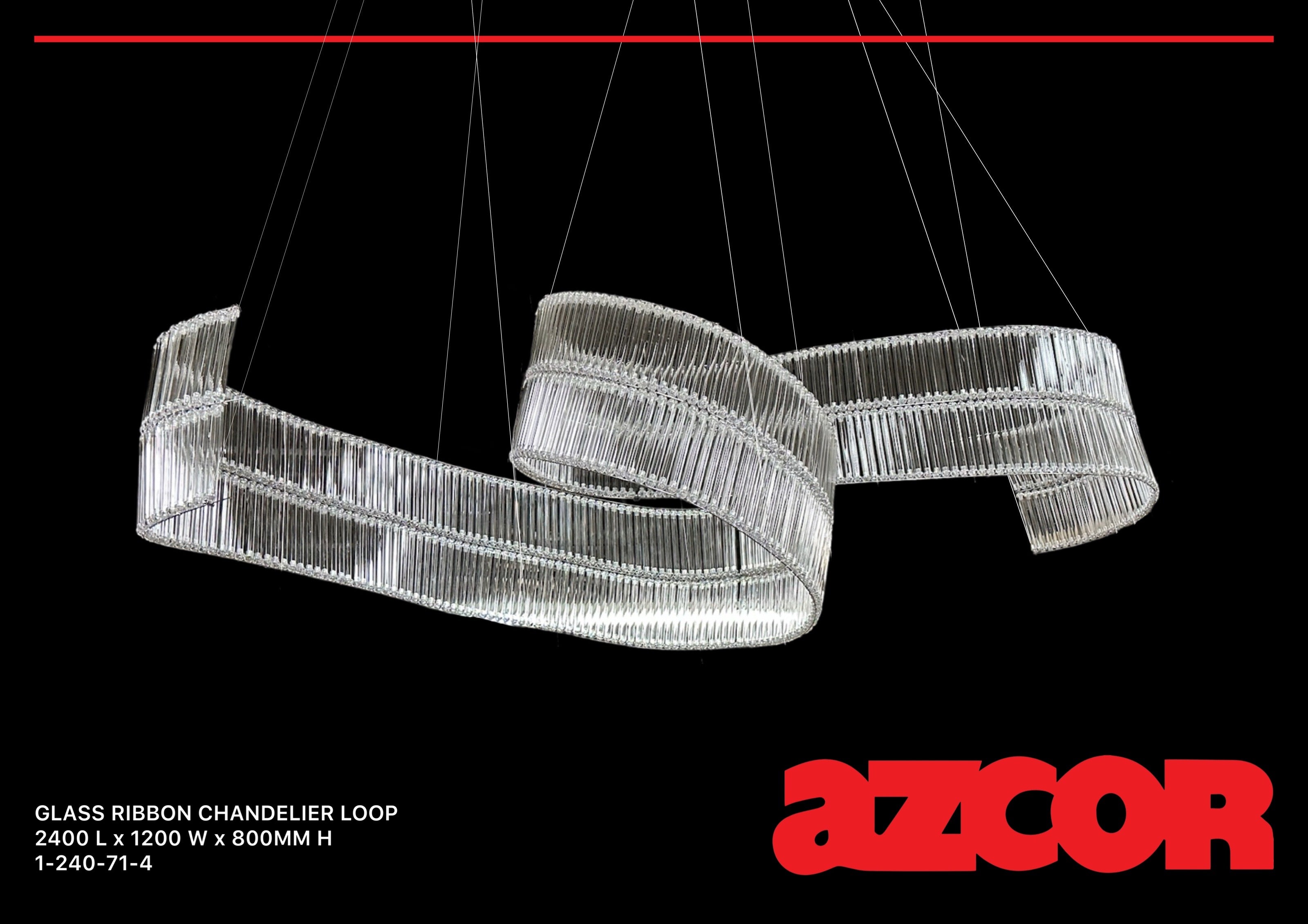 Ribbon Loop Chandelier