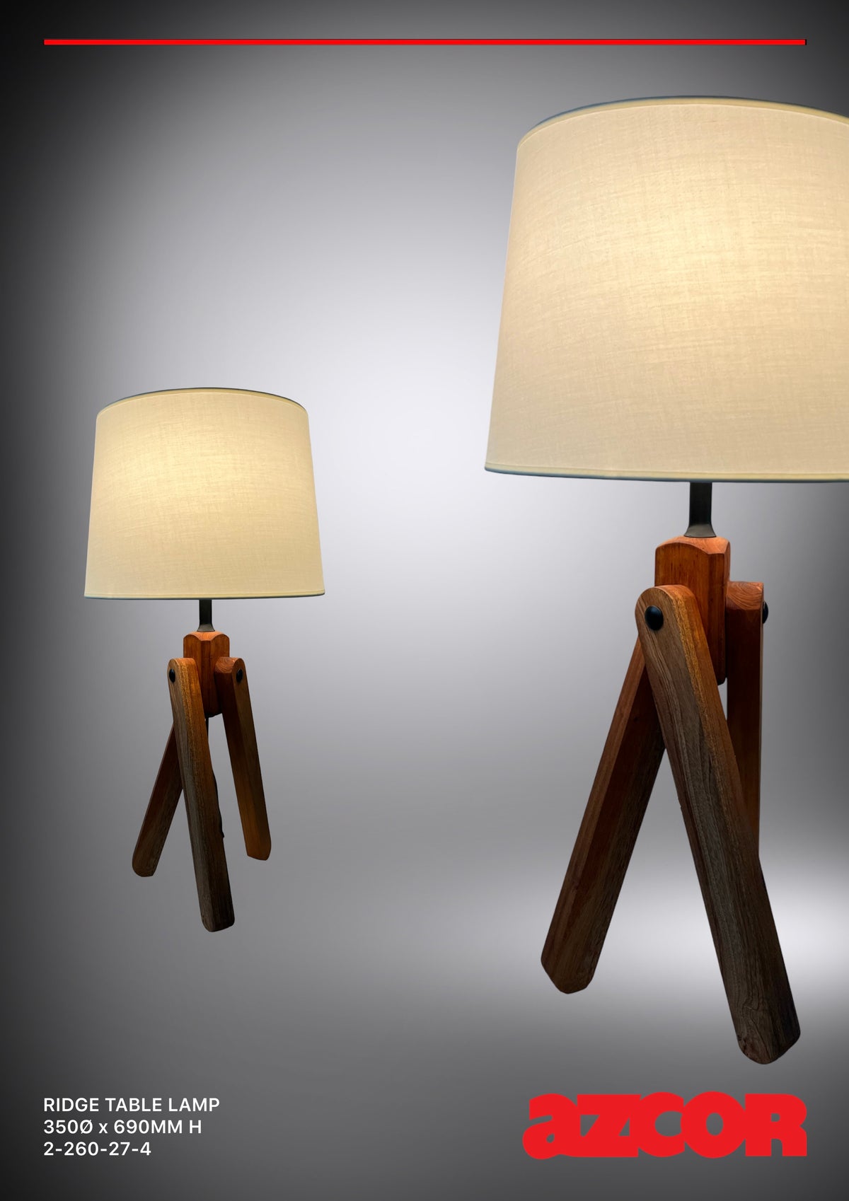 Ridge Wood Table Lamp