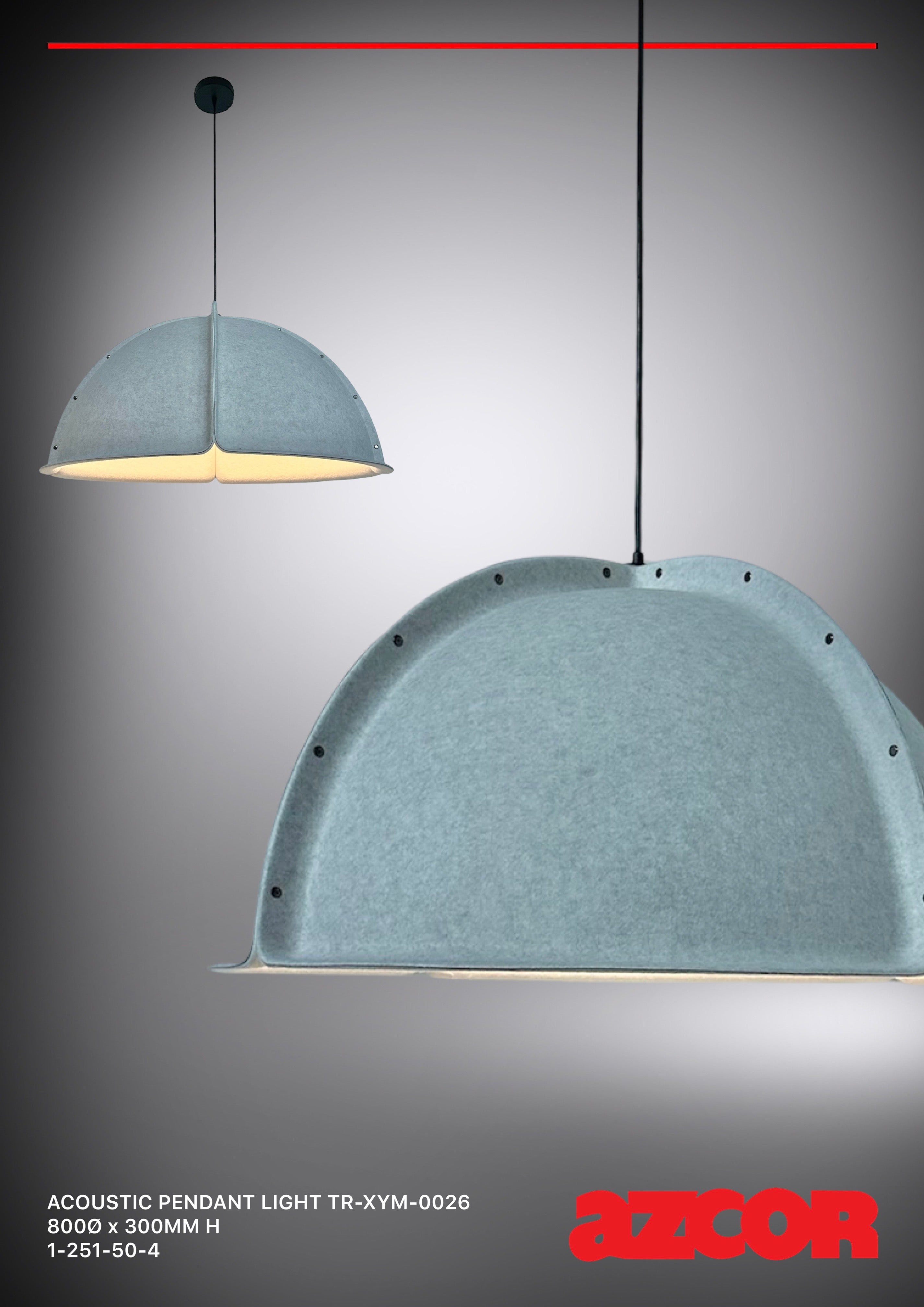 Sound Absorbing Acoustic Pendant Light TR-XYM-0026