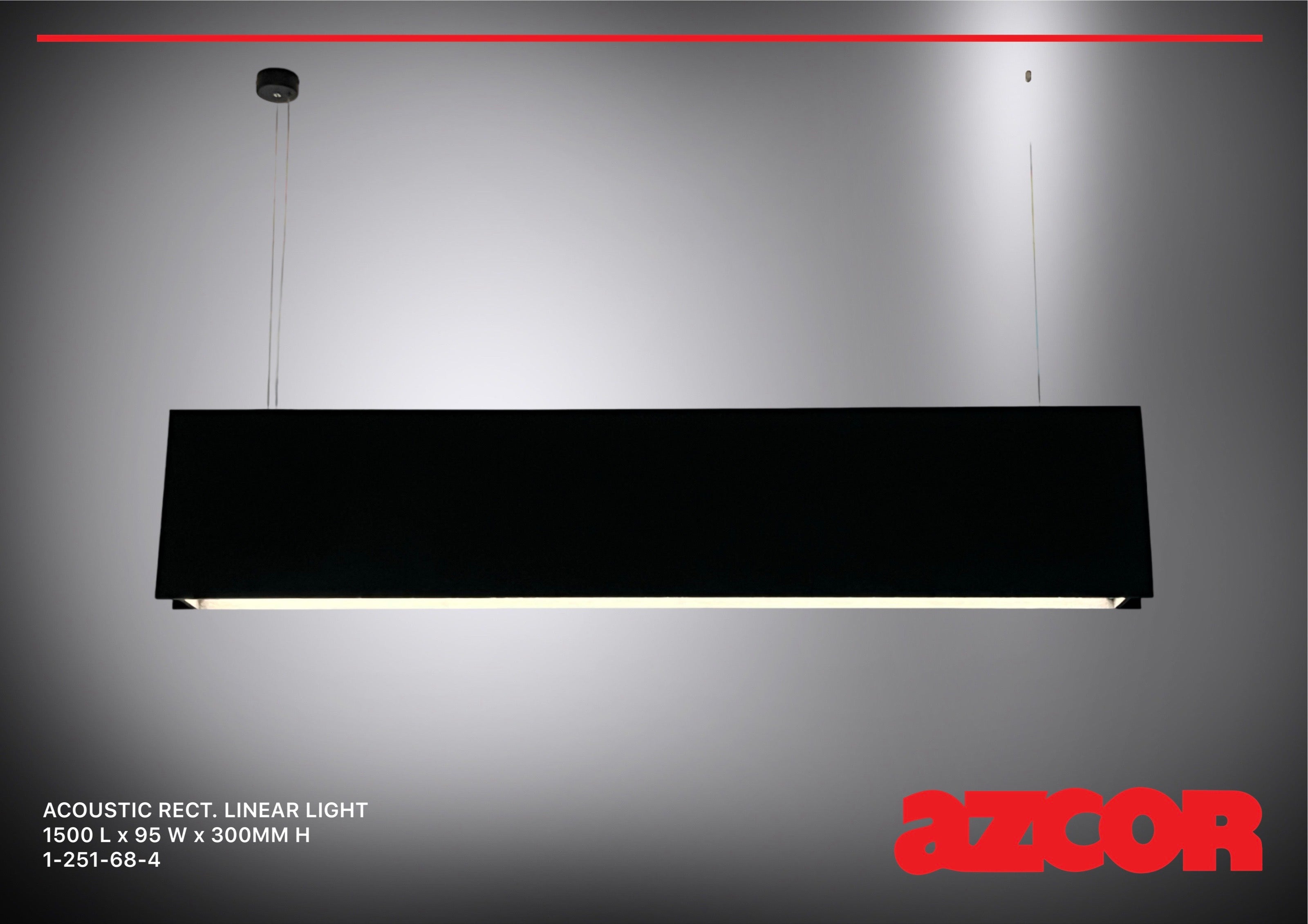 Sound Absorbing Acoustic Linear Light