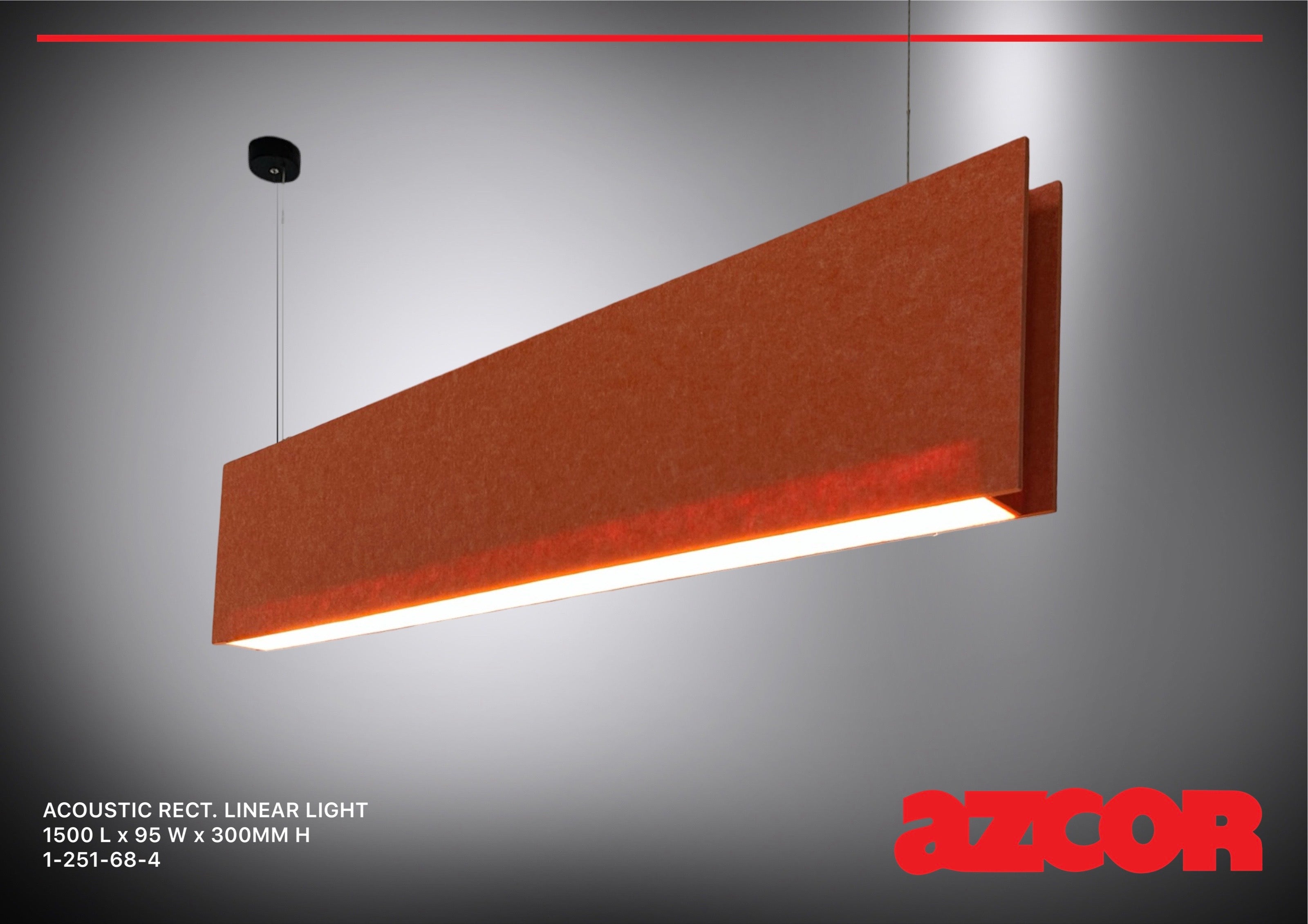 Sound Absorbing Acoustic Linear Light