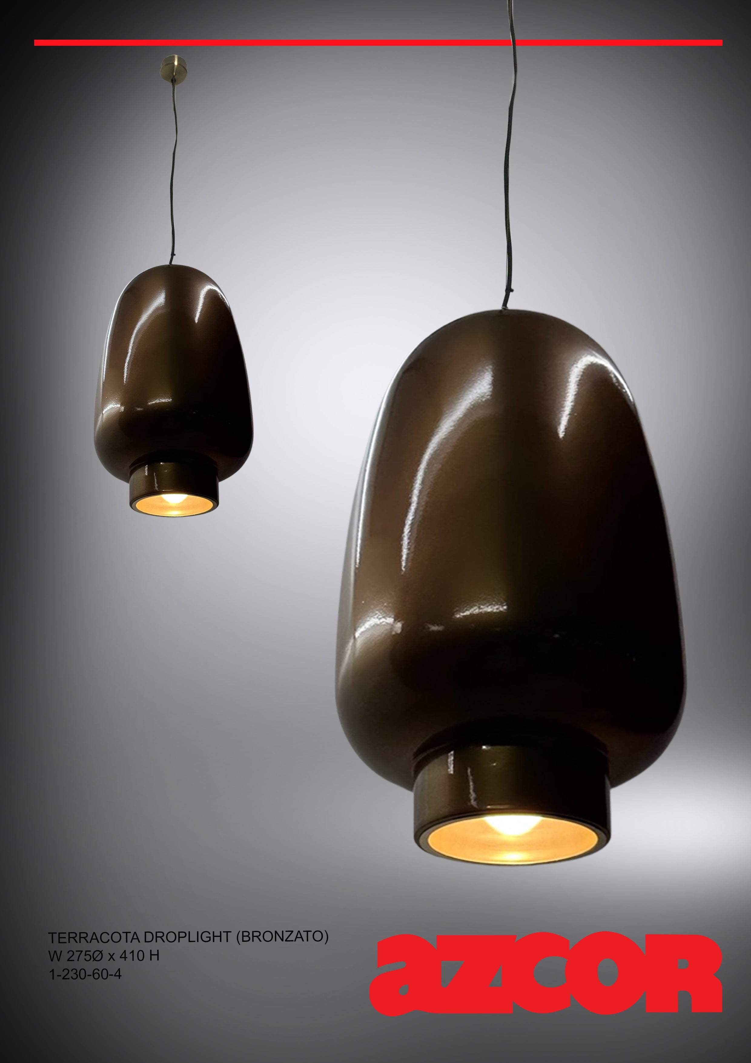 Terracota Drop Light