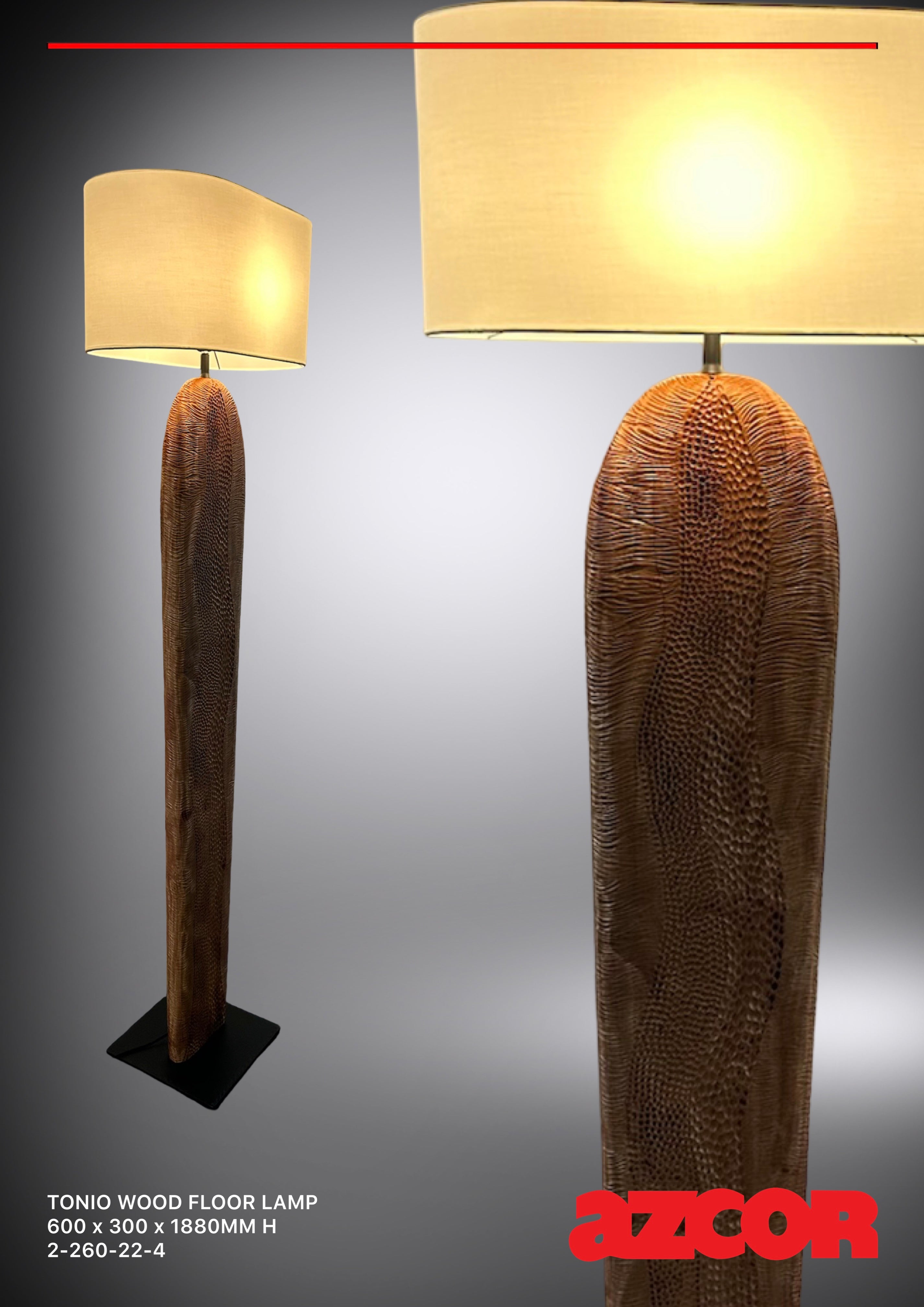 Tonio Wood Floor Lamp