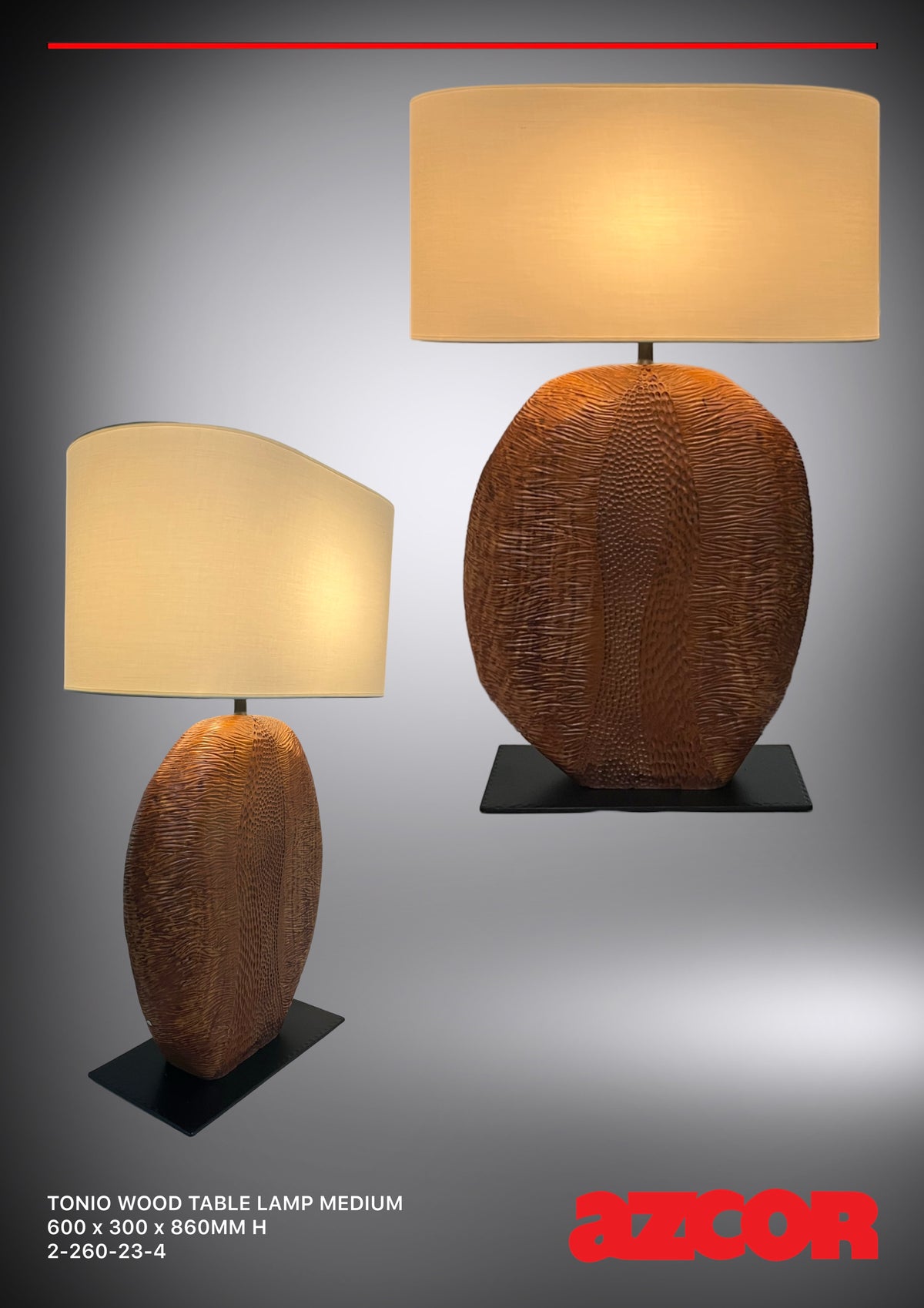 Tonio Wood Medium Table Lamp
