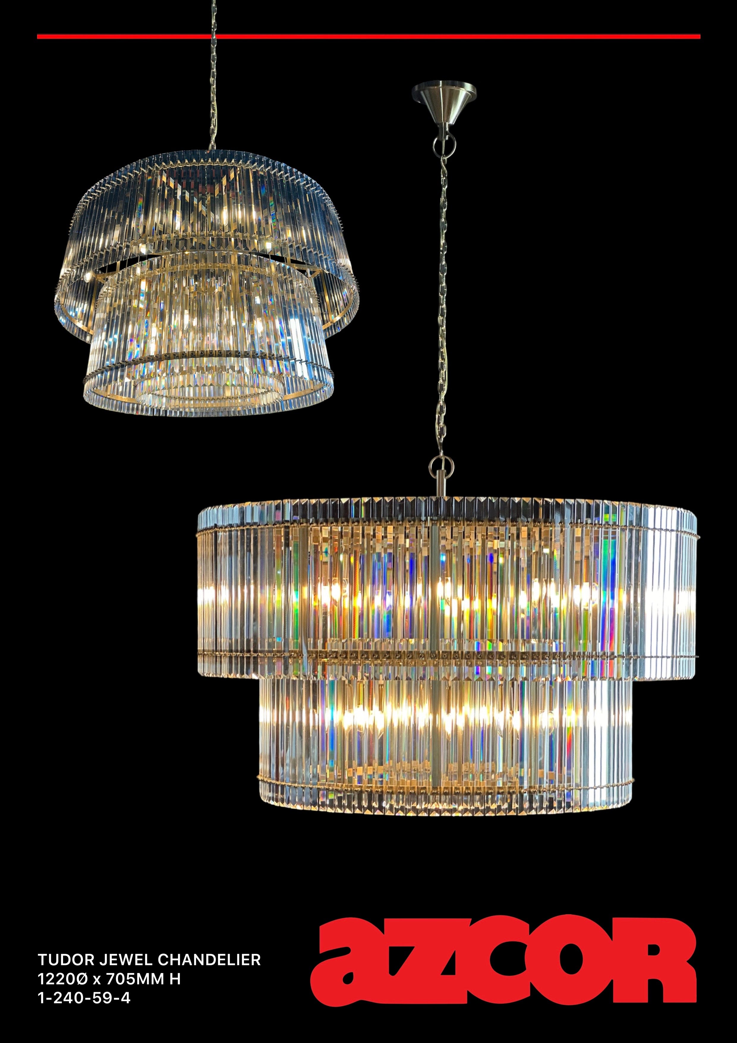 Tudor Crystal Chandelier 1200Ø