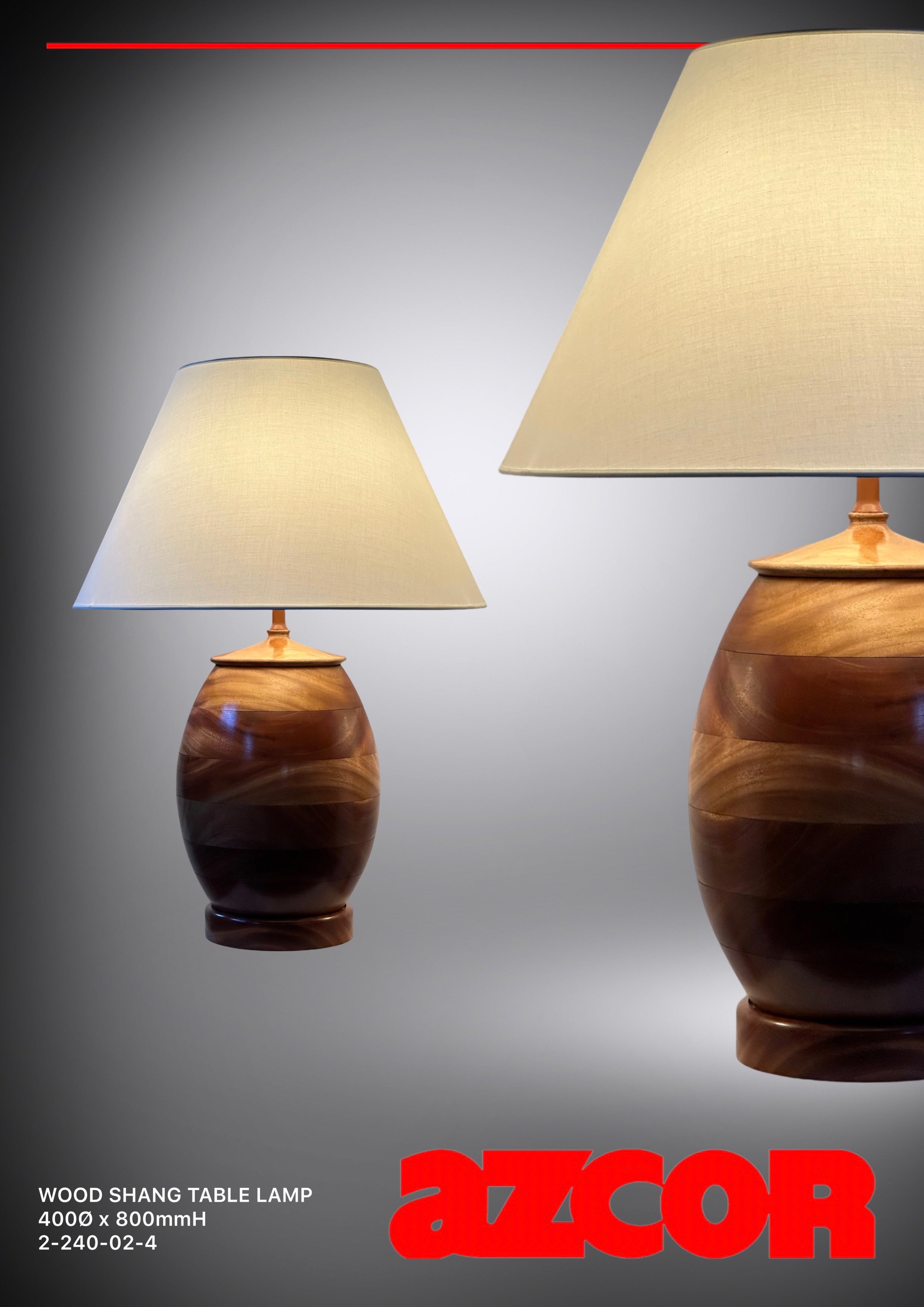 Wood Shang Table Lamp