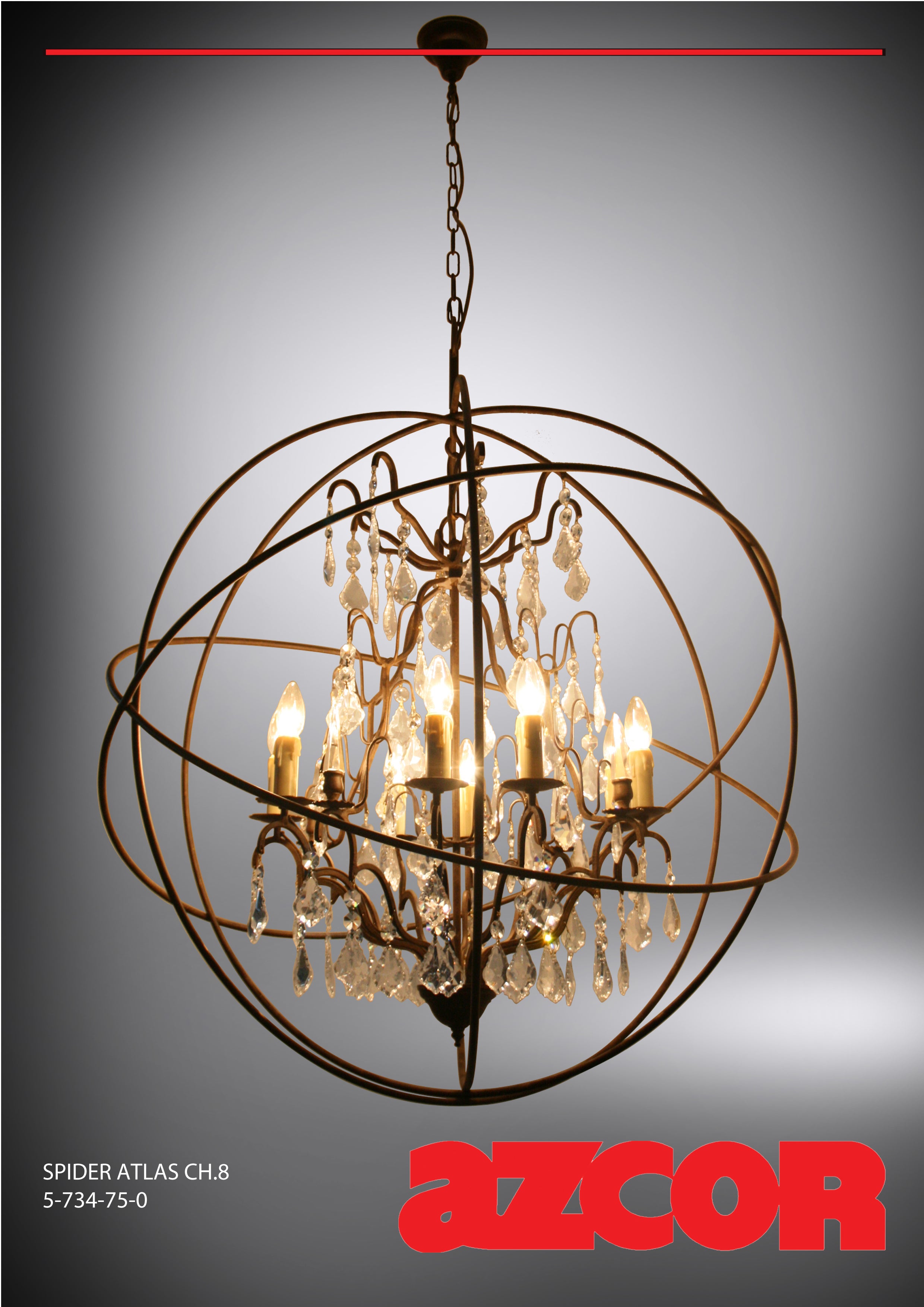 Spider Atlas Chandelier 8