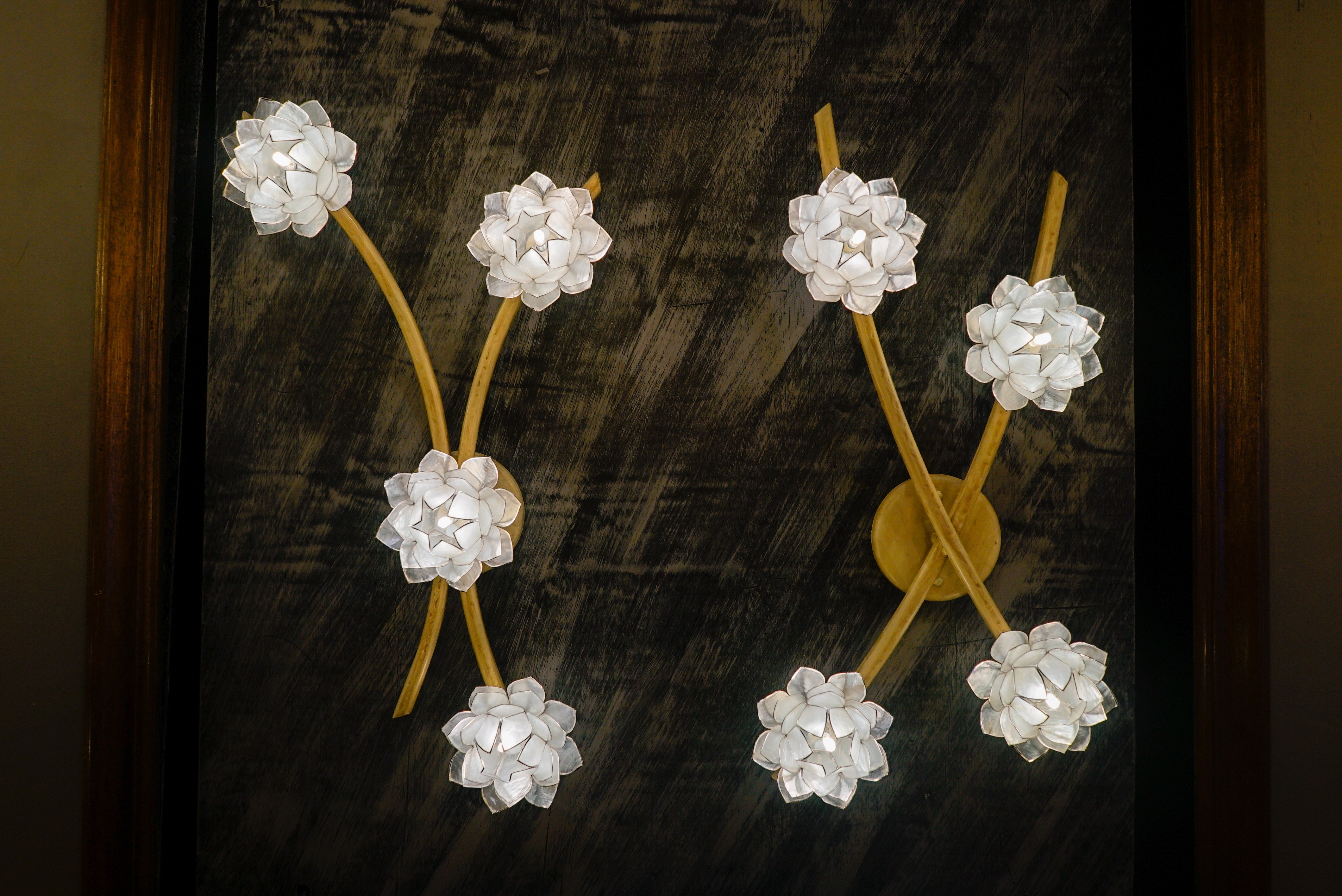 Lotus Capiz Wall Lights