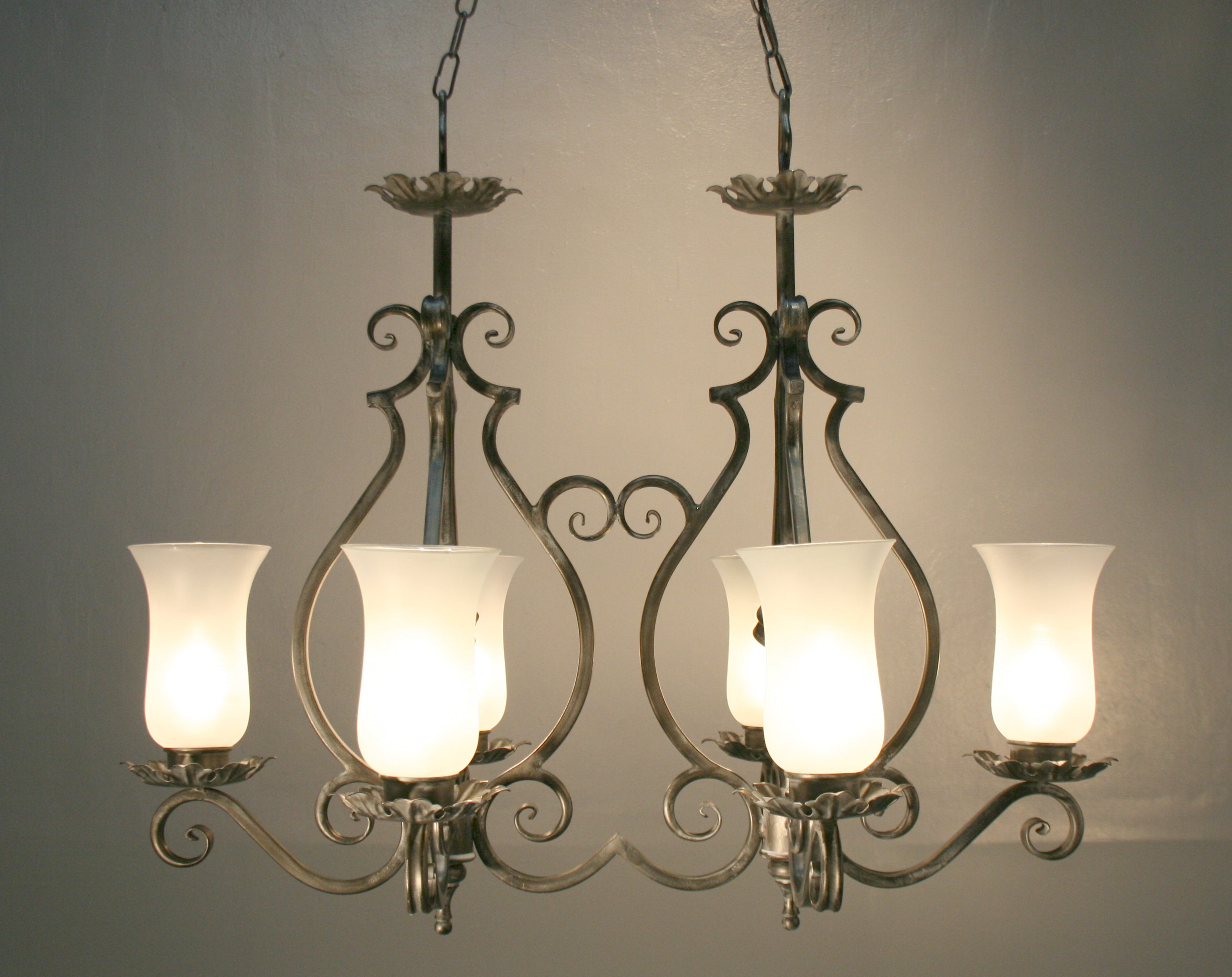 Arte De España Dining Chandelier 6 (Verina Glass)