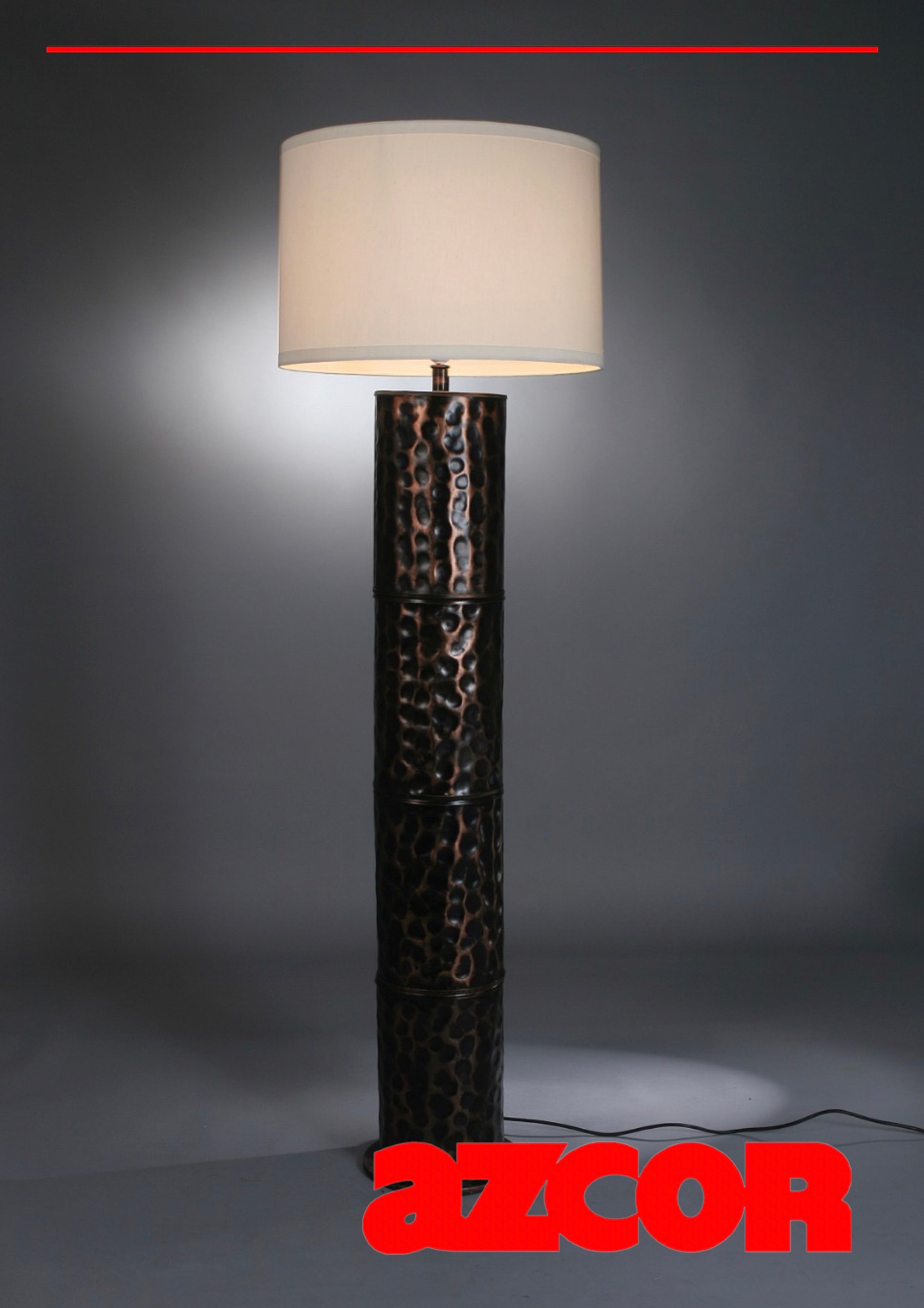 Baffle Hammered Floor Lamp