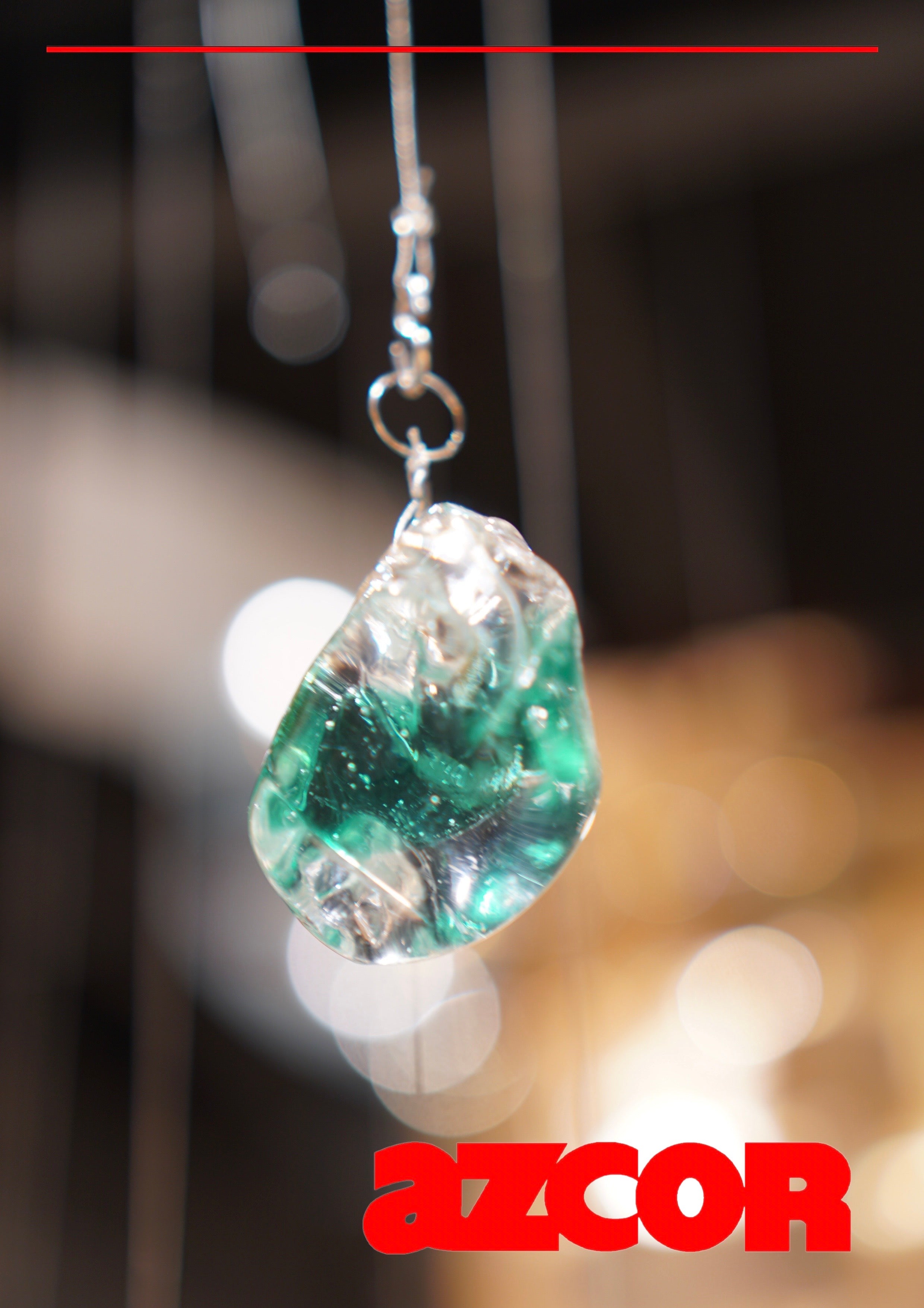 Bohemian Glass | Stone Chandelier Oval