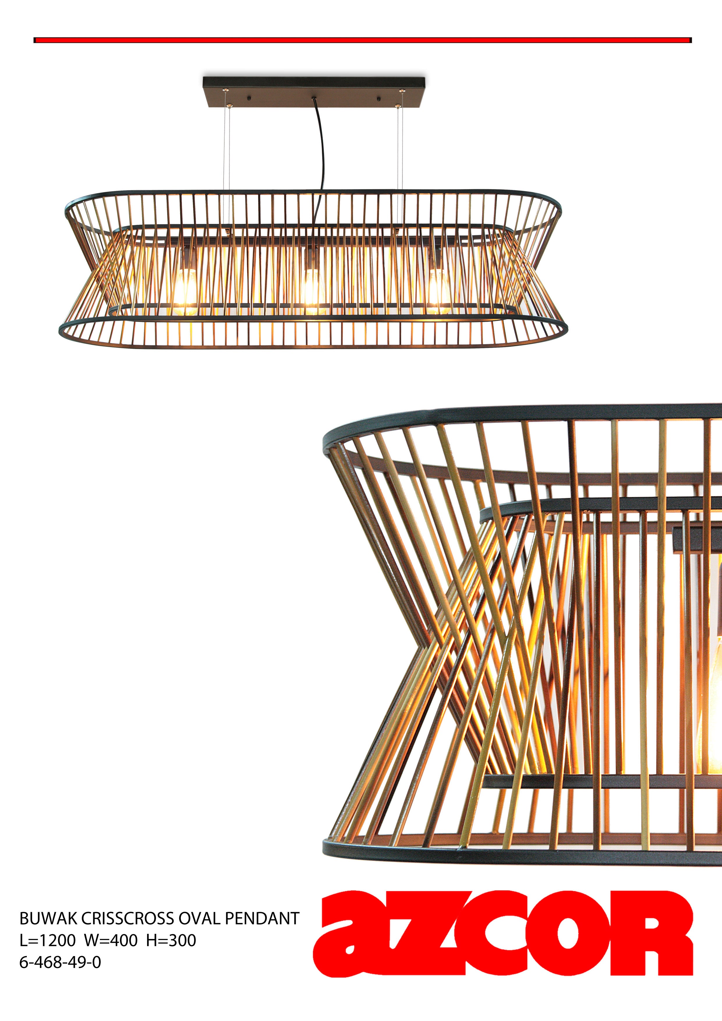 Buwak Crisscross Dining Light Oval