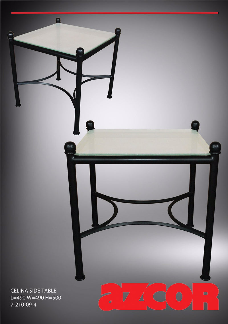 Celina Wrought Iron Side Table
