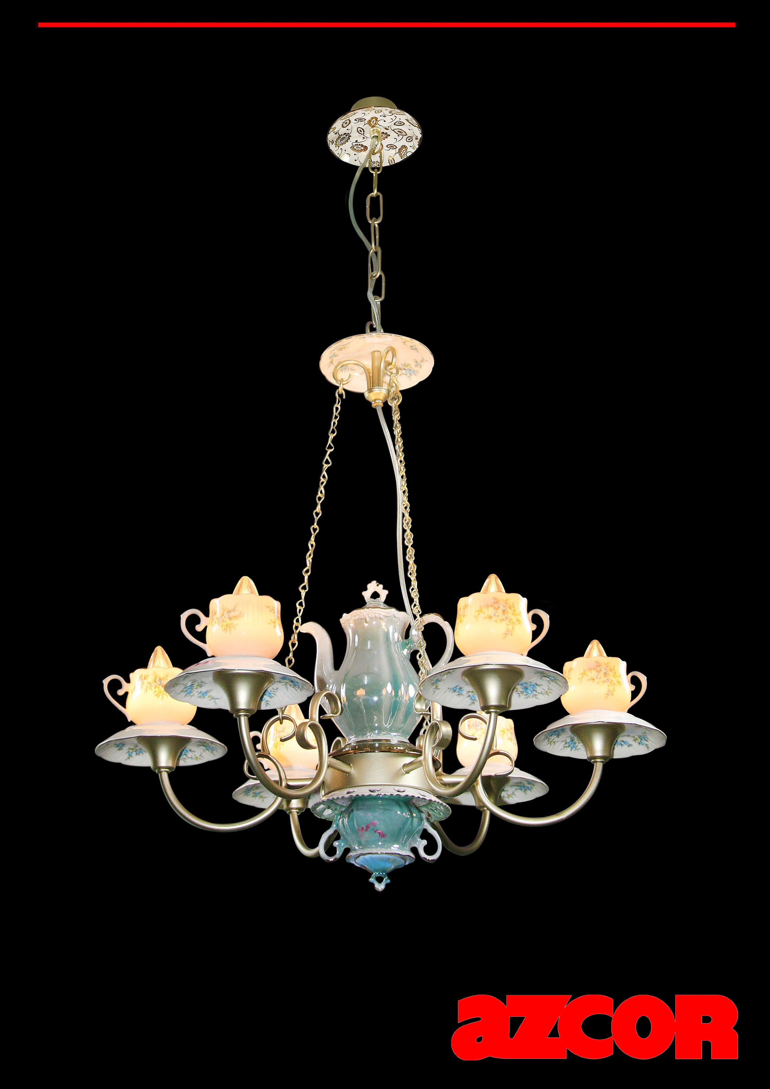 Teacup Chandelier 6