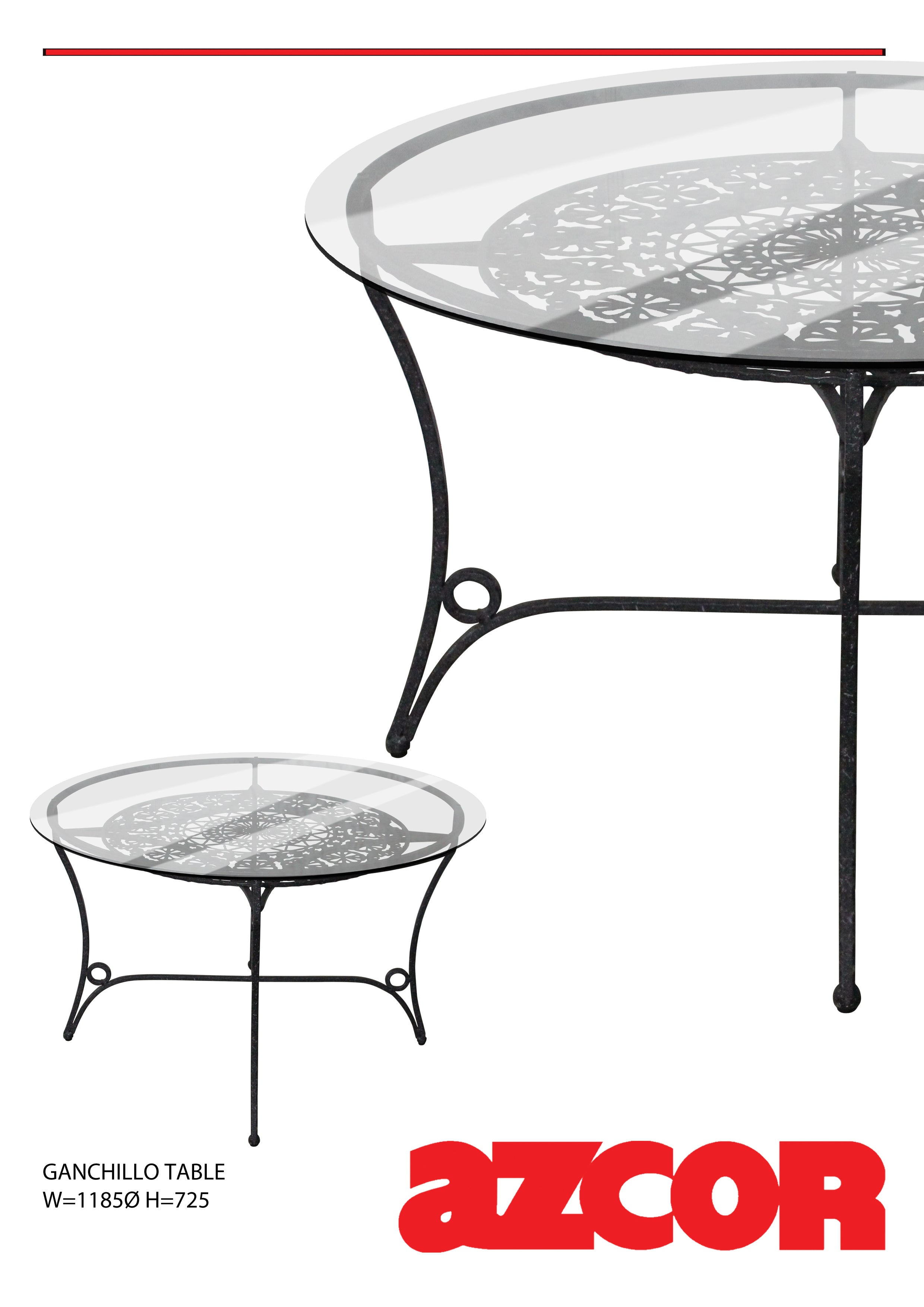 Ganchillo Round Dining Table 1185Ø