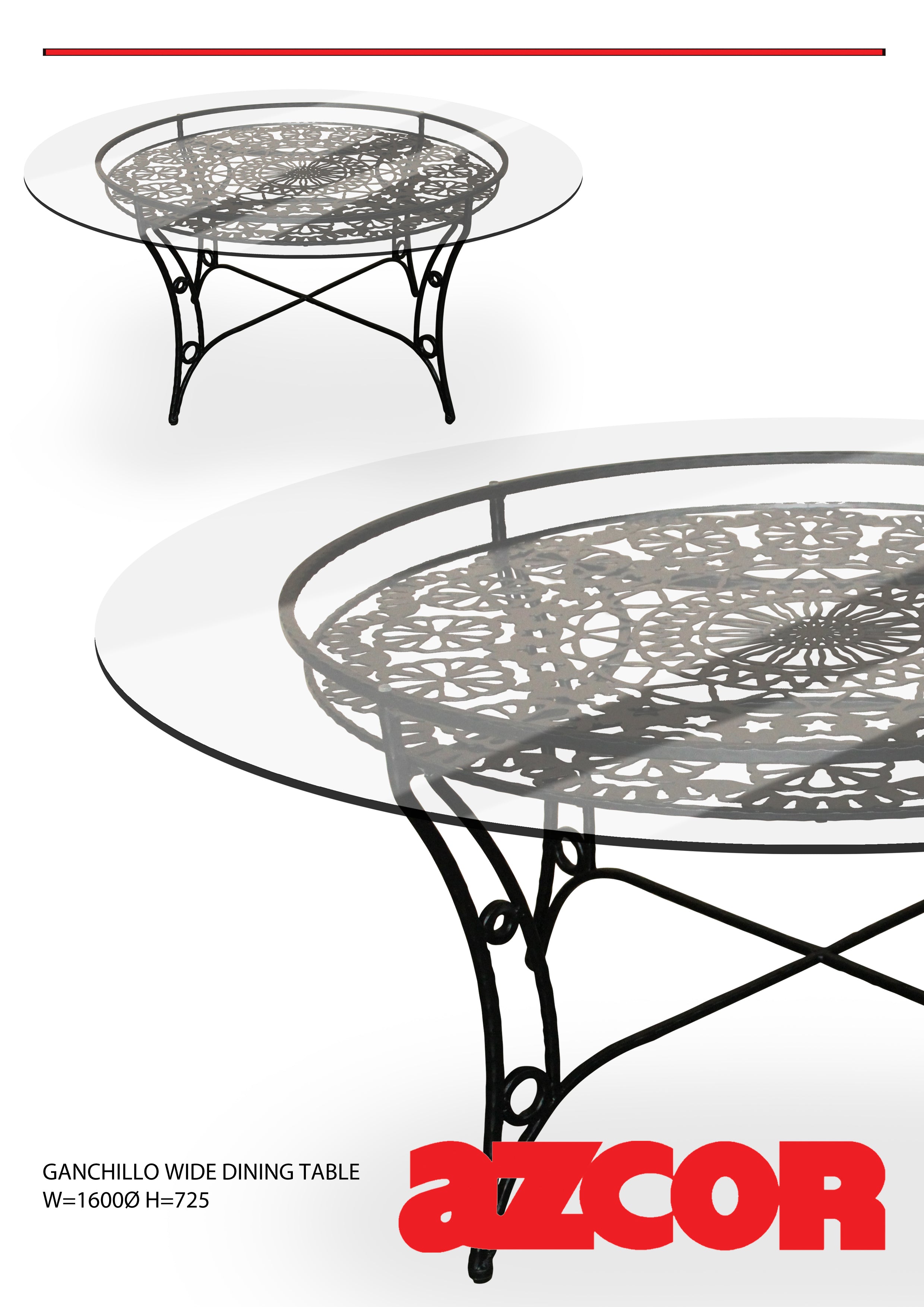 Ganchillo Round Dining Table 1600Ø